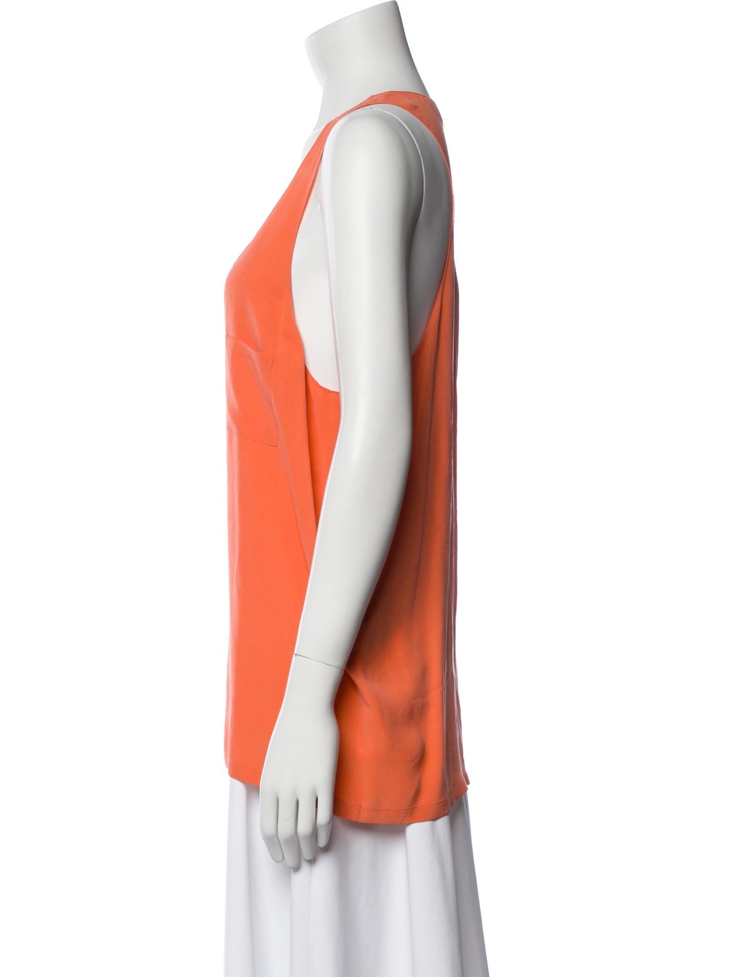 Alexander Wang Silk Scoop Neck Top