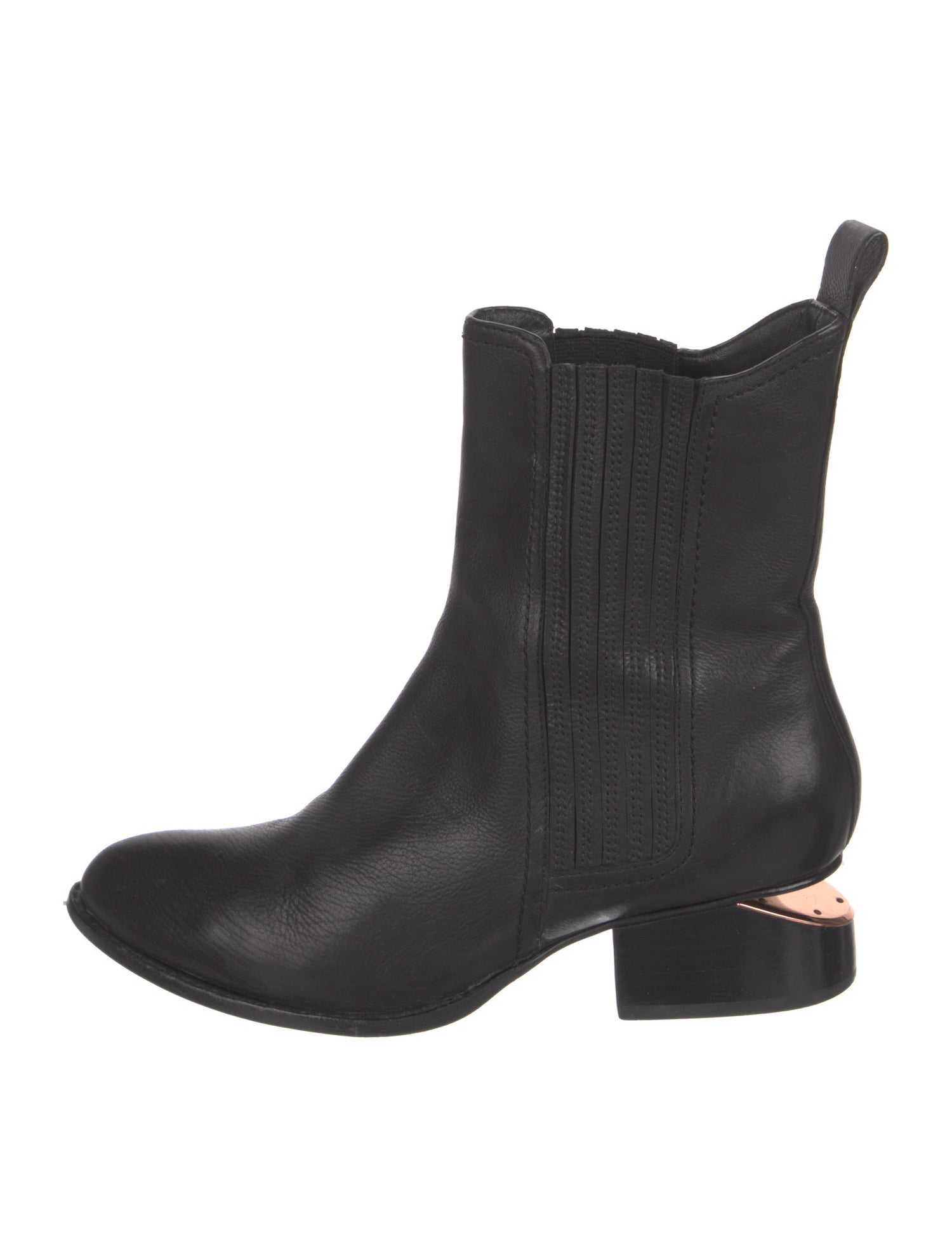 Alexander Wang Leather Moto Boots