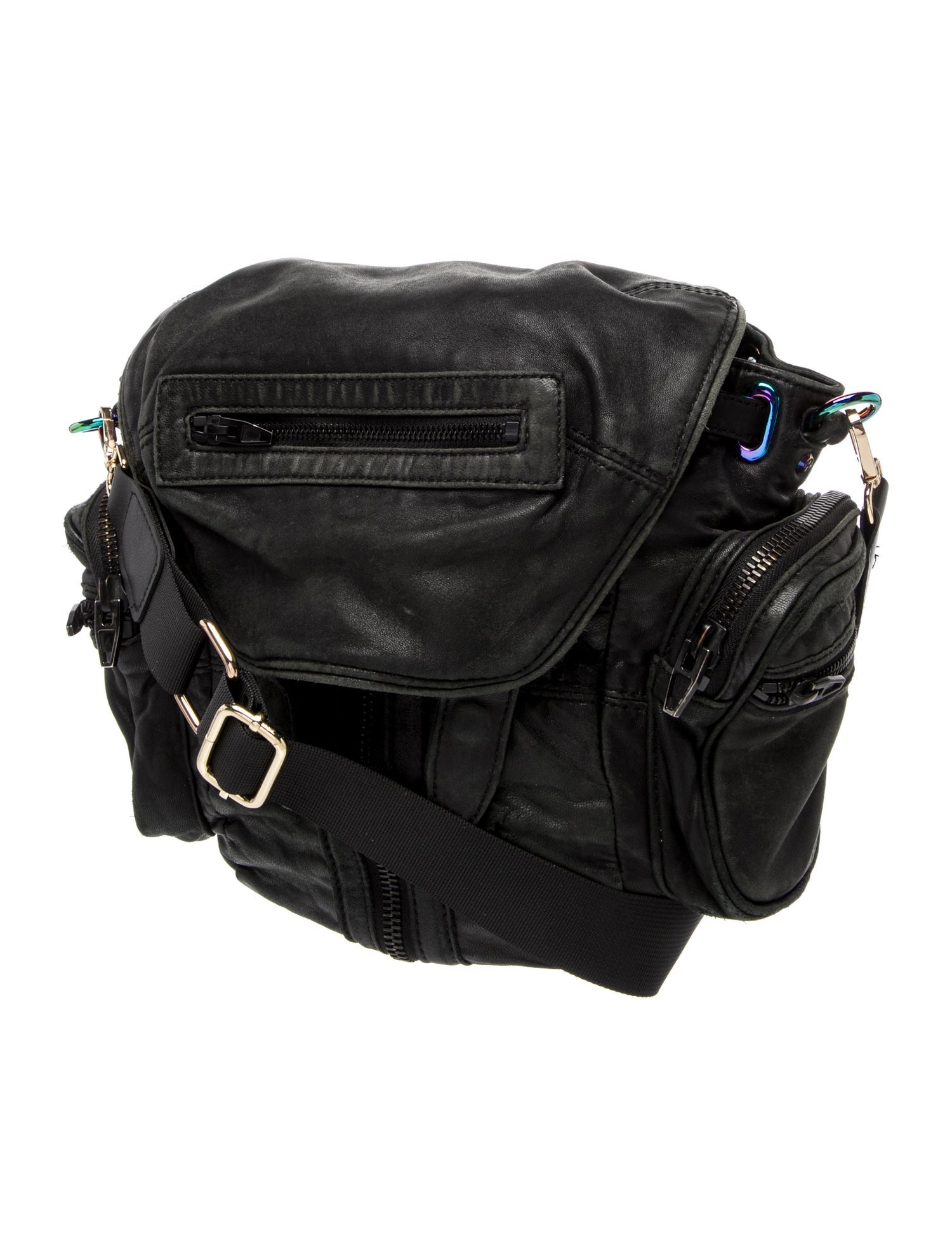 Alexander Wang Leather Backpack - Black Crossbody Bags, Handbags