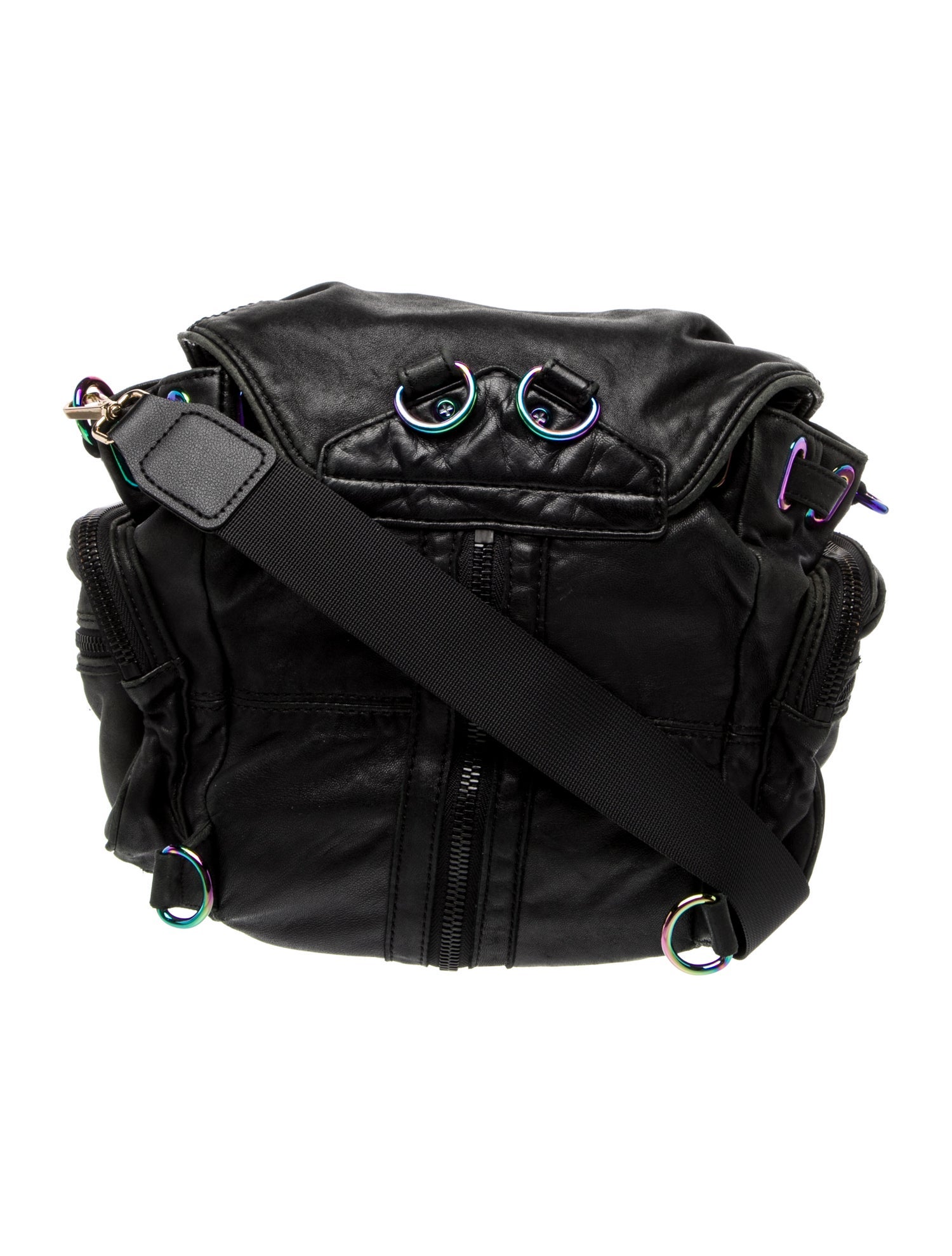 Alexander Wang Leather Backpack - Black Crossbody Bags, Handbags