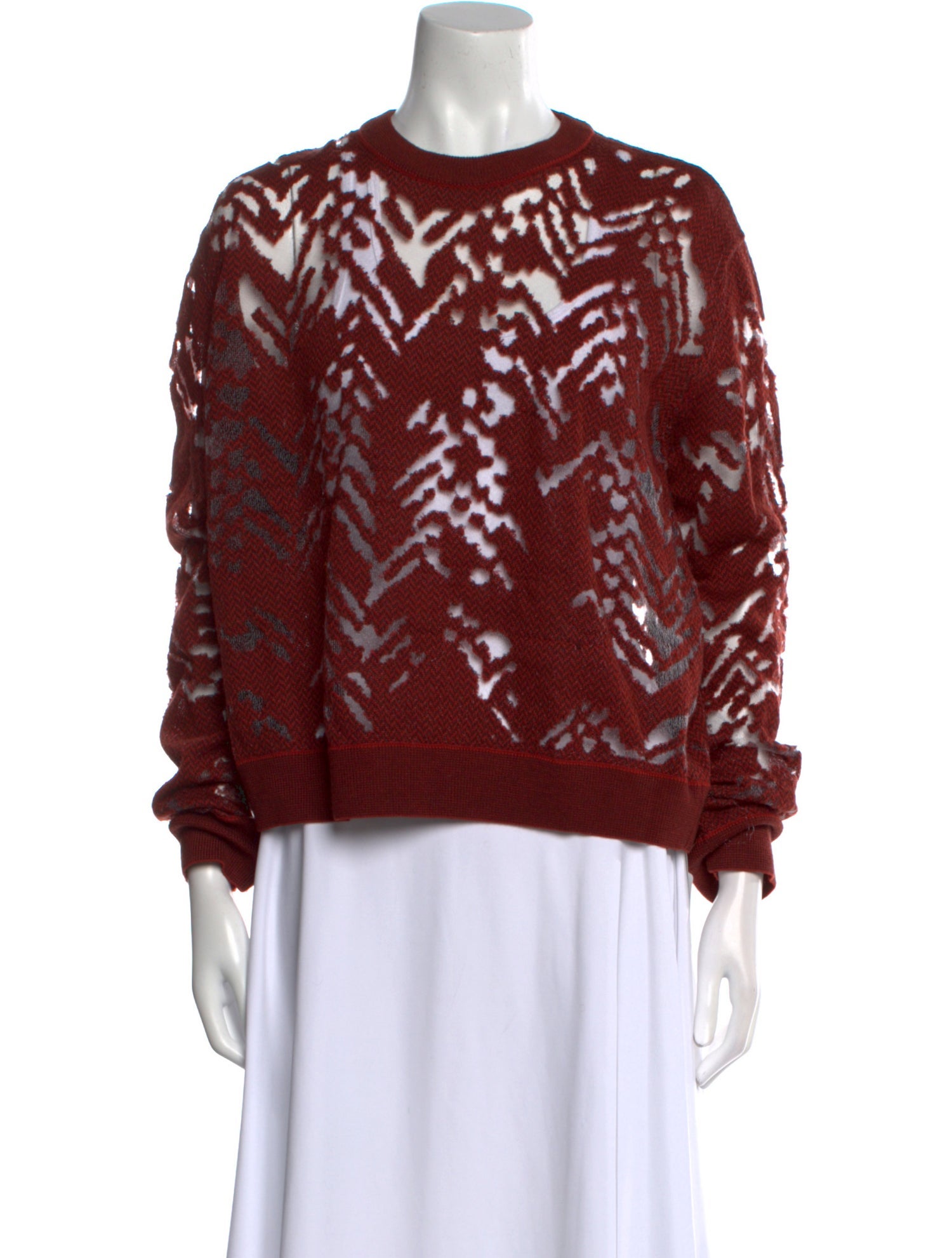 Alexander Wang Merino Wool Printed Sweater