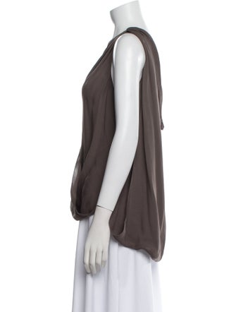 Alexander Wang Silk One-Shoulder Blouse