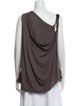 Alexander Wang Silk One-Shoulder Blouse