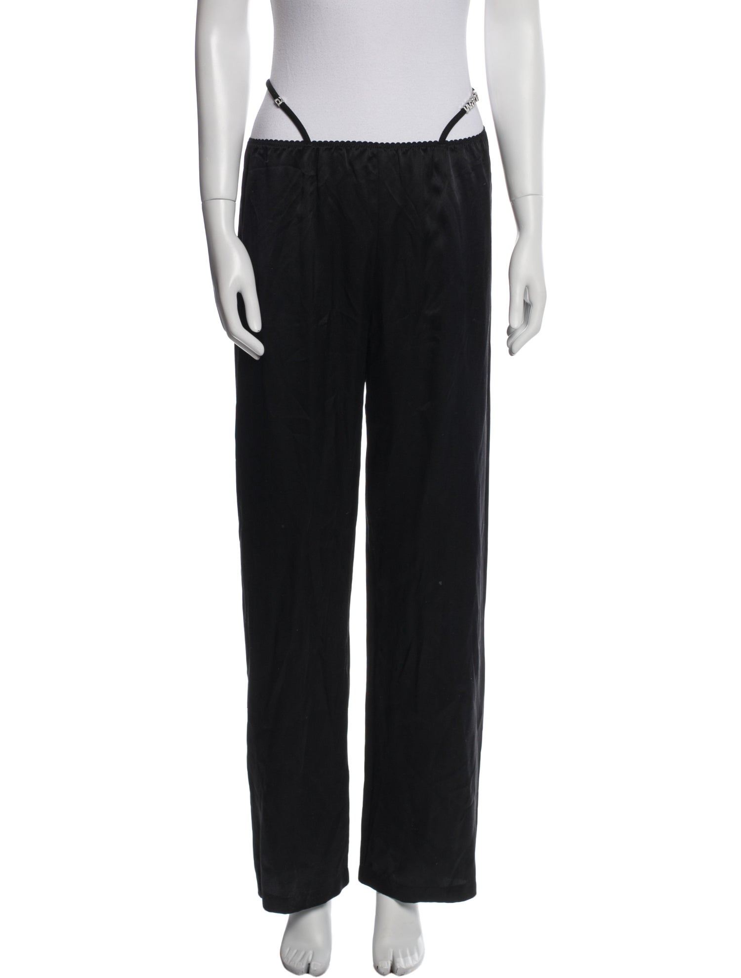 T by Alexander Wang Silk Wide Leg Pants