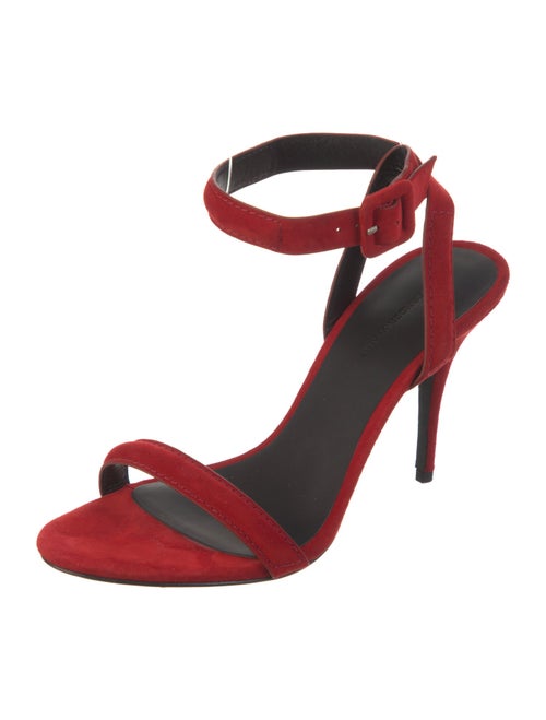 Alexander Wang Suede Printed Slingback Sandals