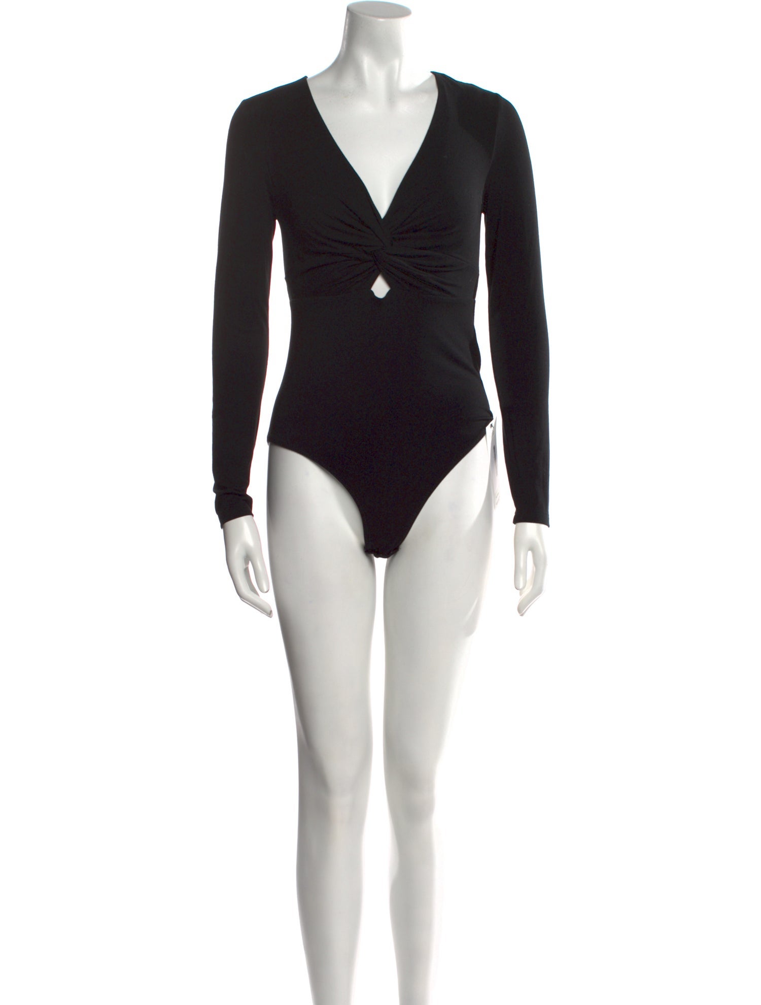 Alexander Wang V-Neck Long Sleeve Bodysuit