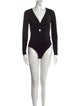 Alexander Wang V-Neck Long Sleeve Bodysuit