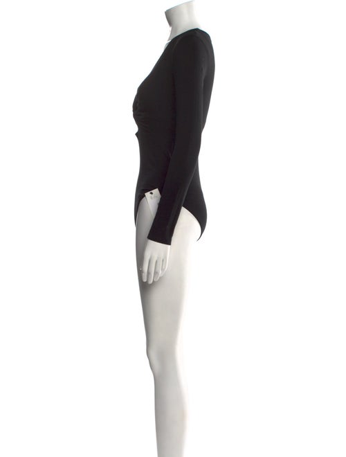 Alexander Wang V-Neck Long Sleeve Bodysuit