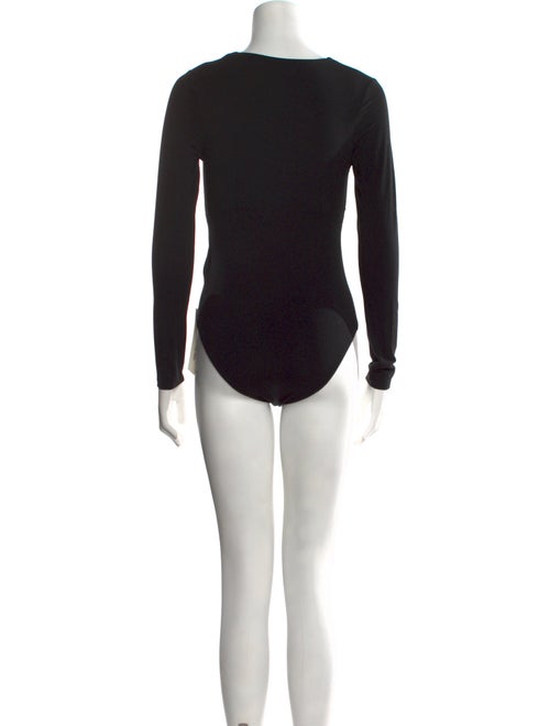 Alexander Wang V-Neck Long Sleeve Bodysuit
