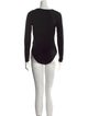 Alexander Wang V-Neck Long Sleeve Bodysuit