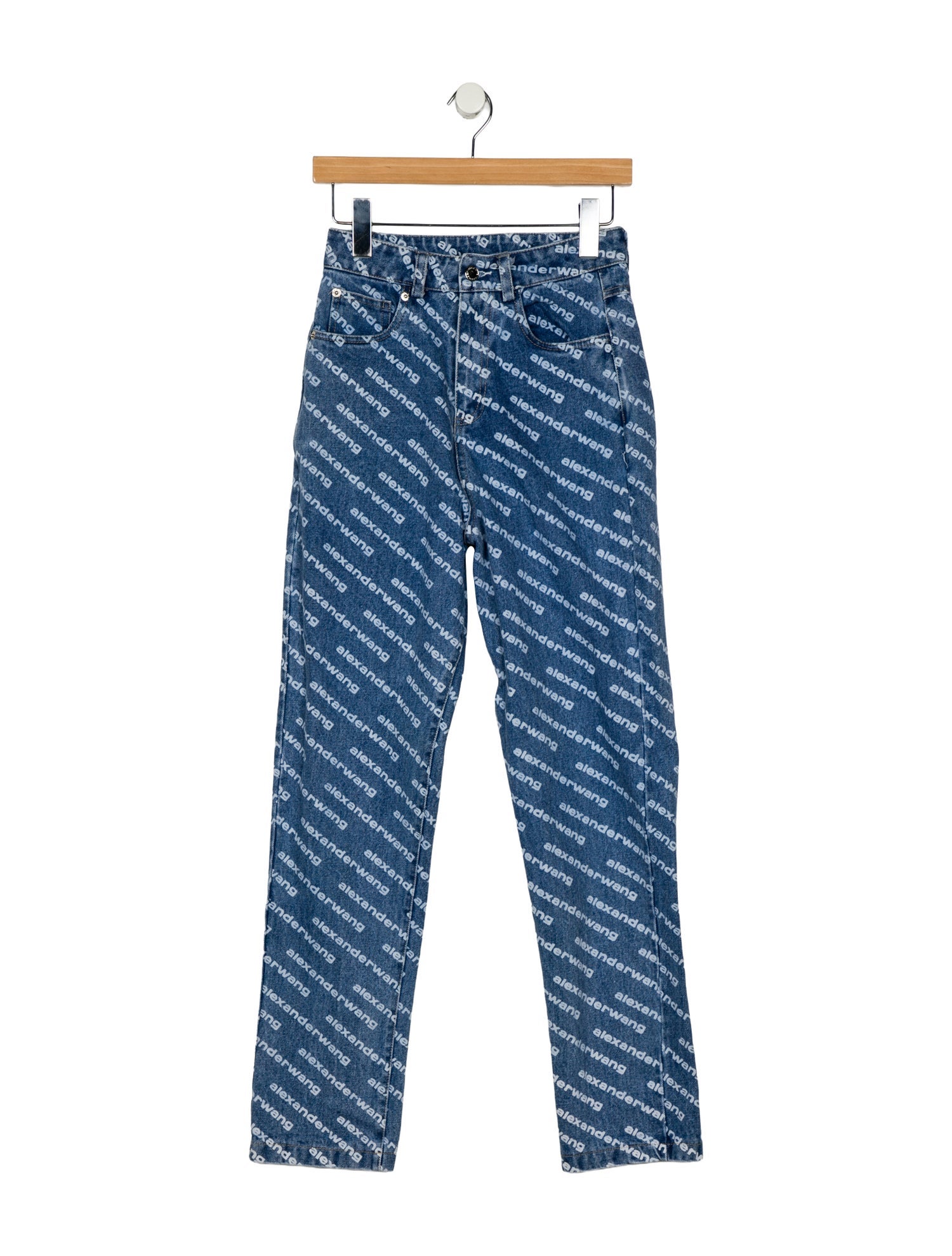 Alexander Wang High-Rise Straight Leg Jeans