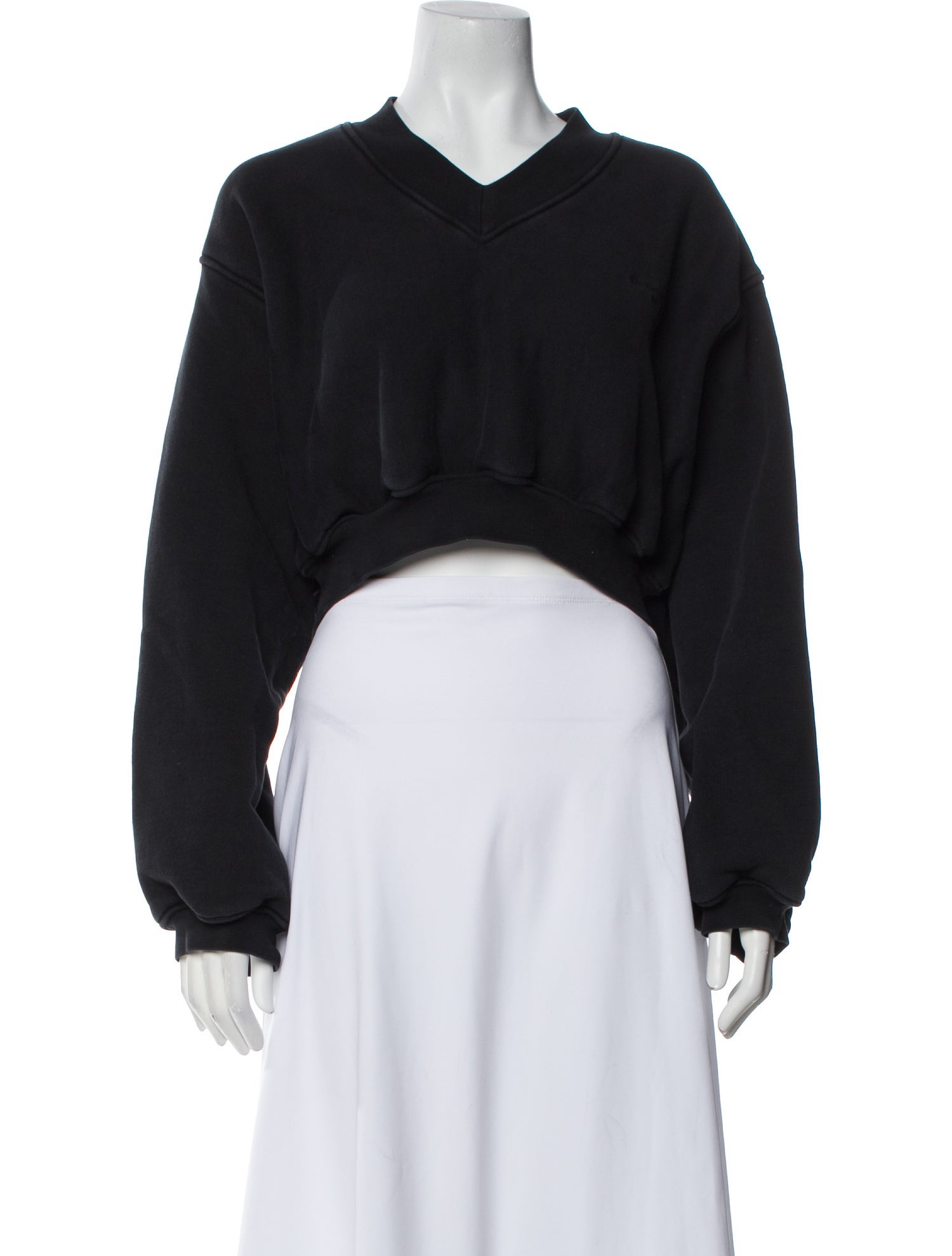 Alexander Wang V-Neck Long Sleeve Sweatshirt