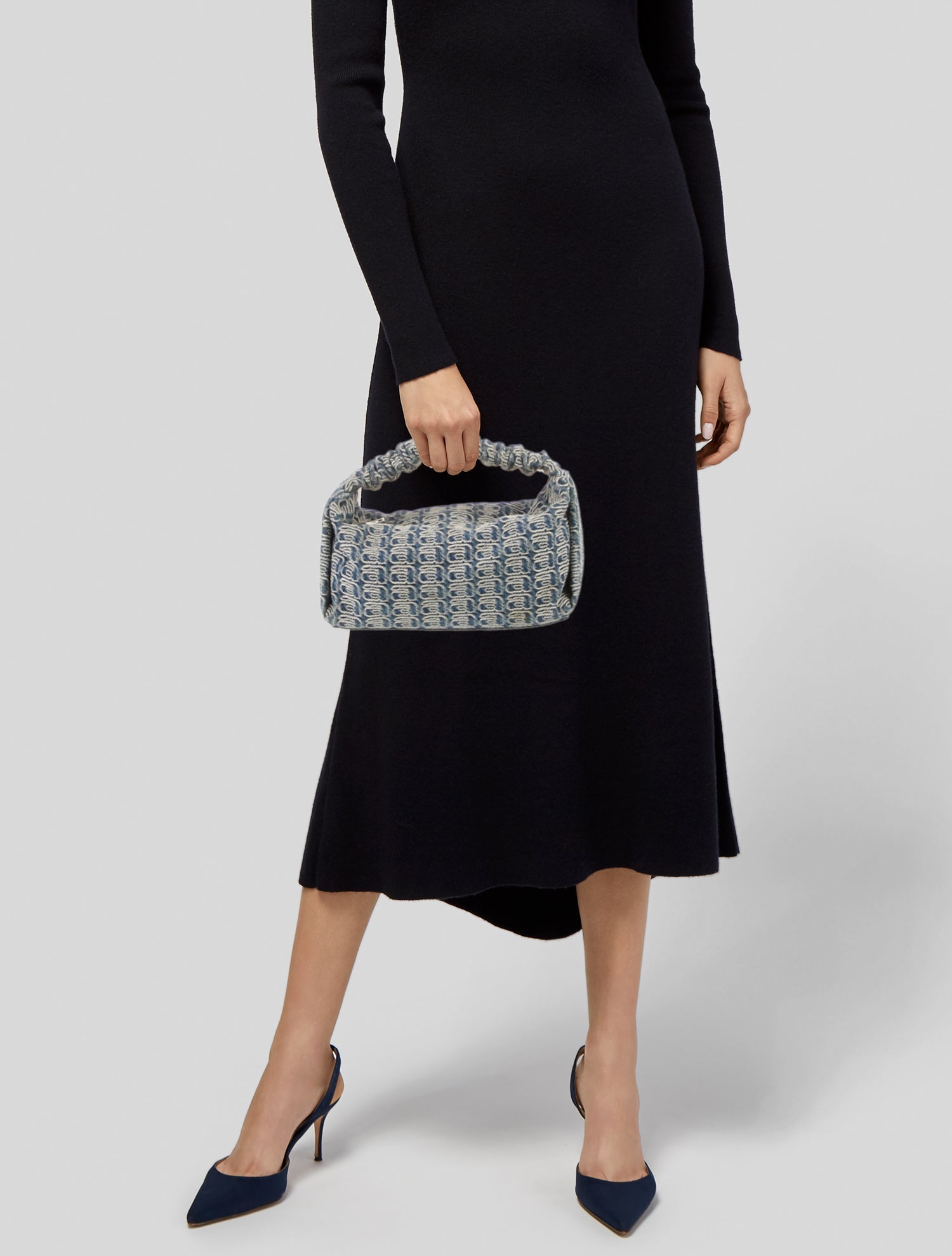 Alexander Wang Denim Top Handle Bag