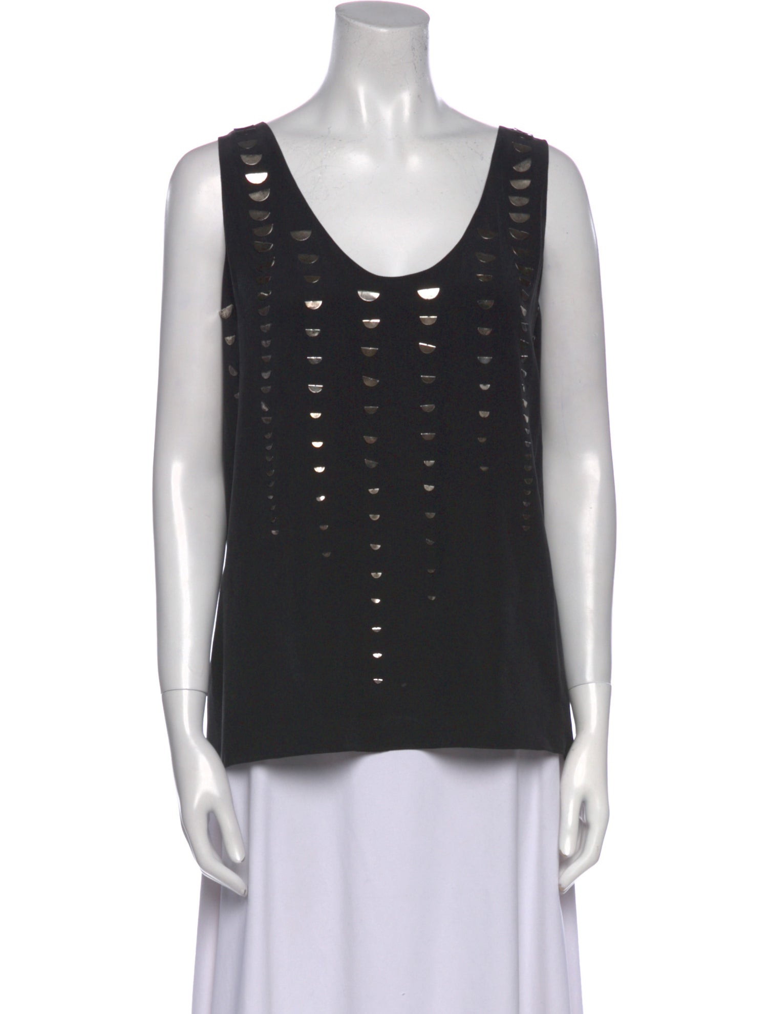 Alexander Wang Silk Scoop Neck Top