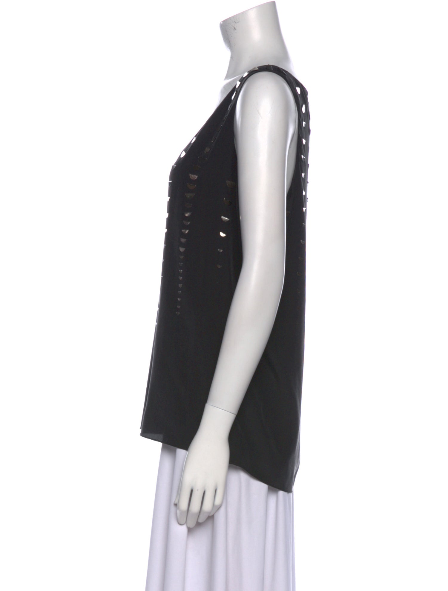 Alexander Wang Silk Scoop Neck Top