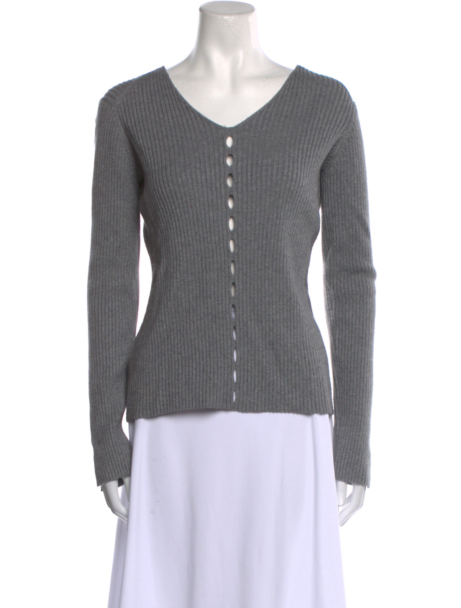 Alexander Wang Silk V-Neck Sweater