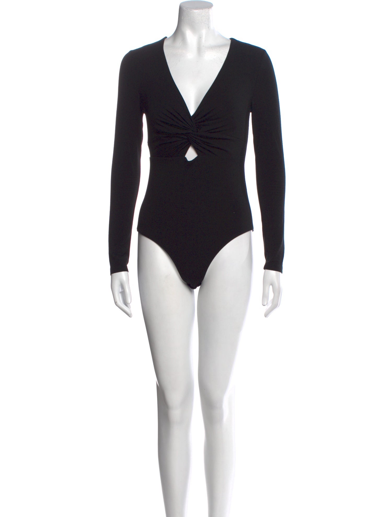 Alexander Wang V-Neck Long Sleeve Bodysuit