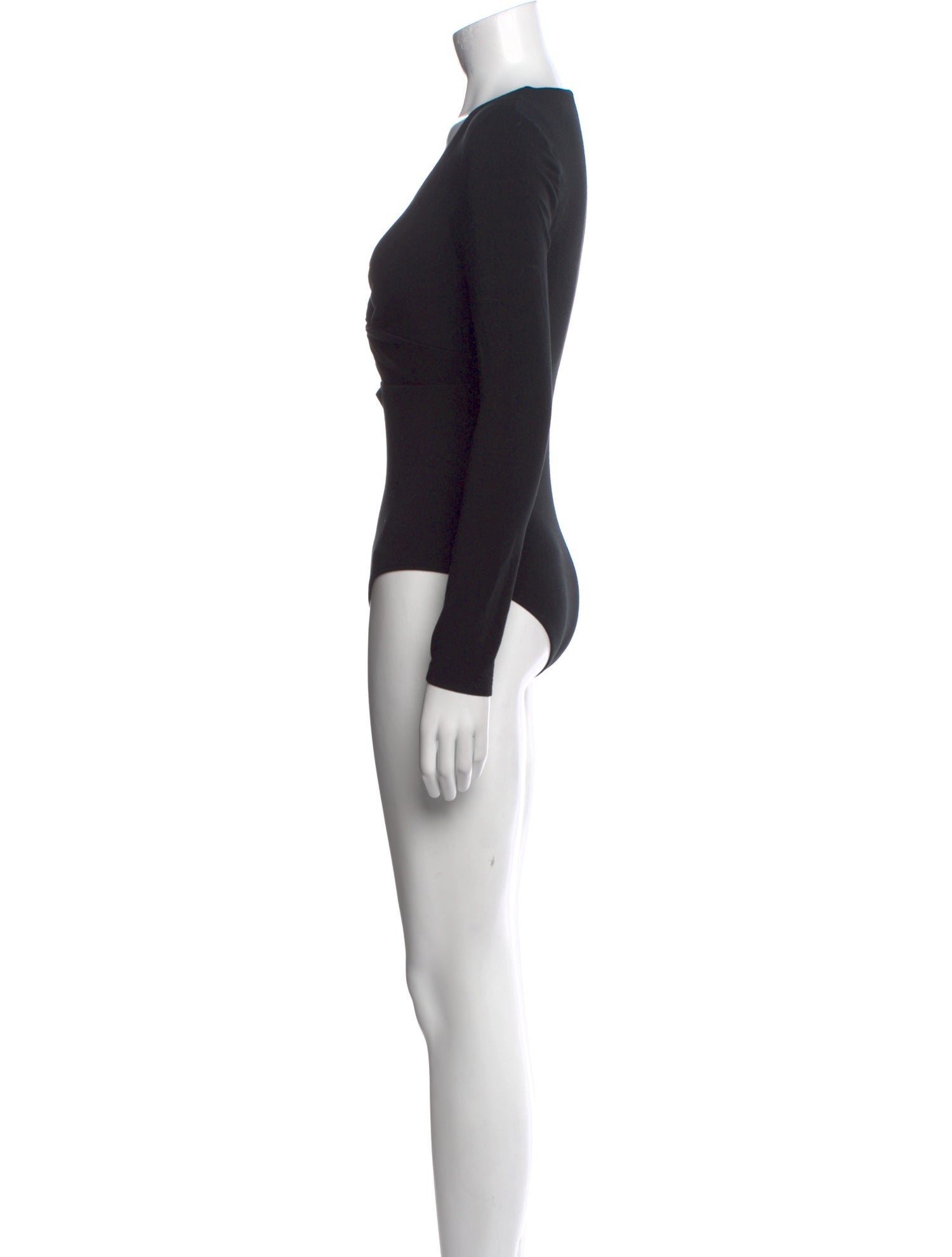Alexander Wang V-Neck Long Sleeve Bodysuit