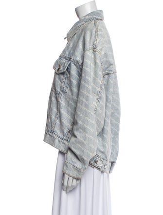 Alexander Wang Printed Denim Jacket