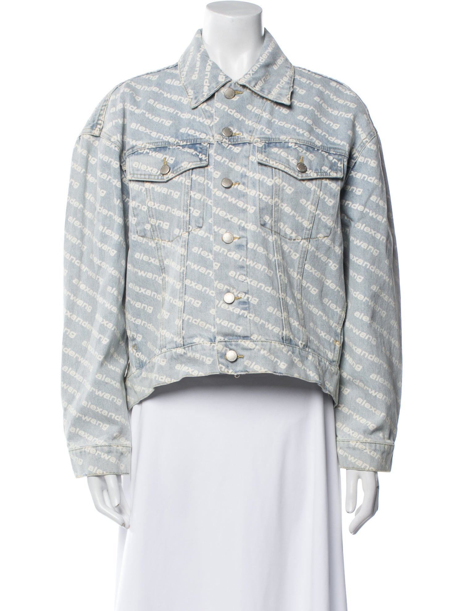 Alexander Wang Striped Denim Jacket