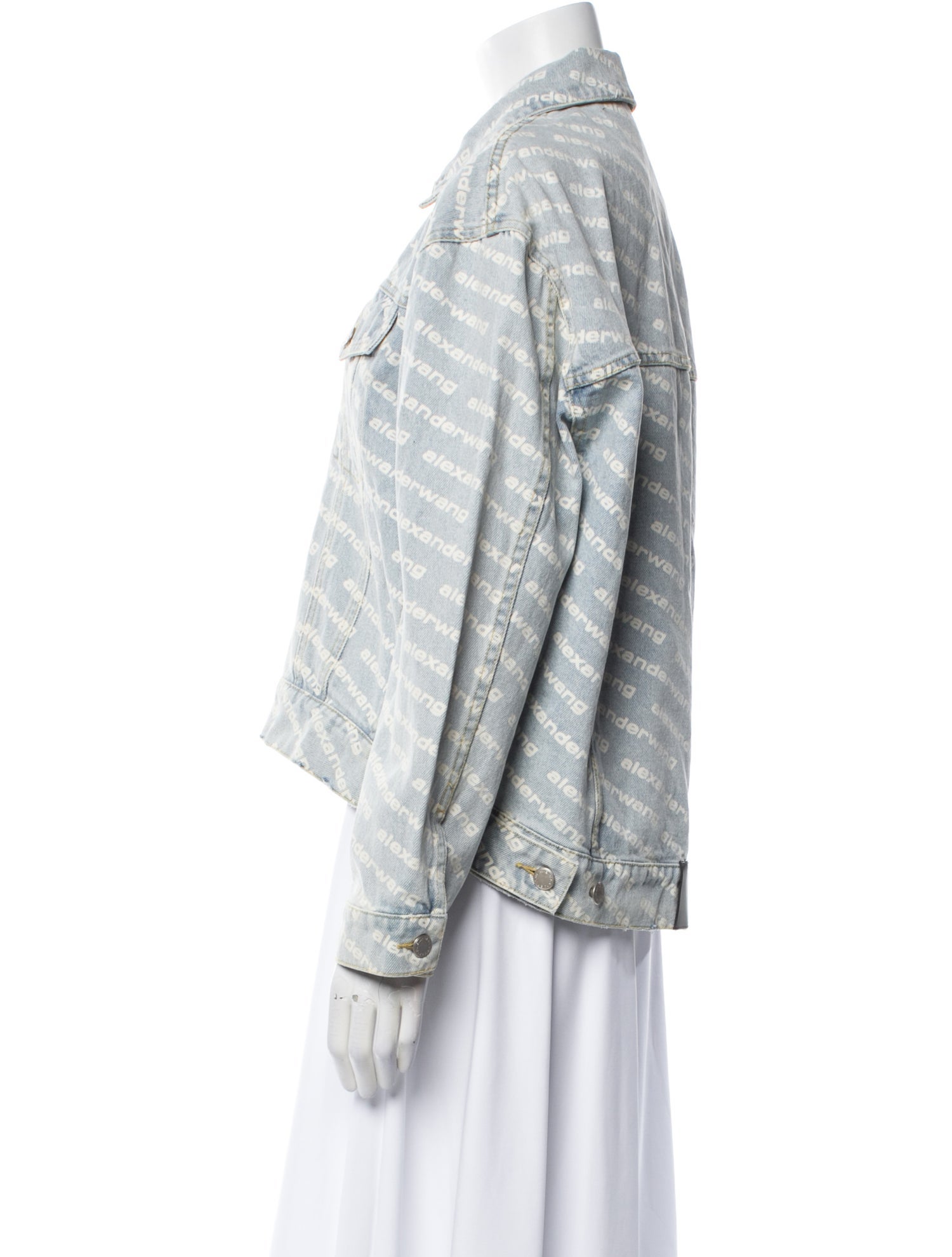 Alexander Wang Striped Denim Jacket