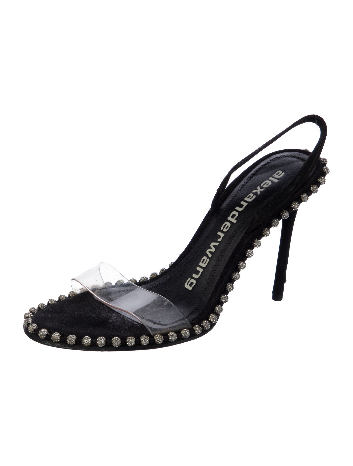 Alexander Wang Suede Printed Slingback Sandals