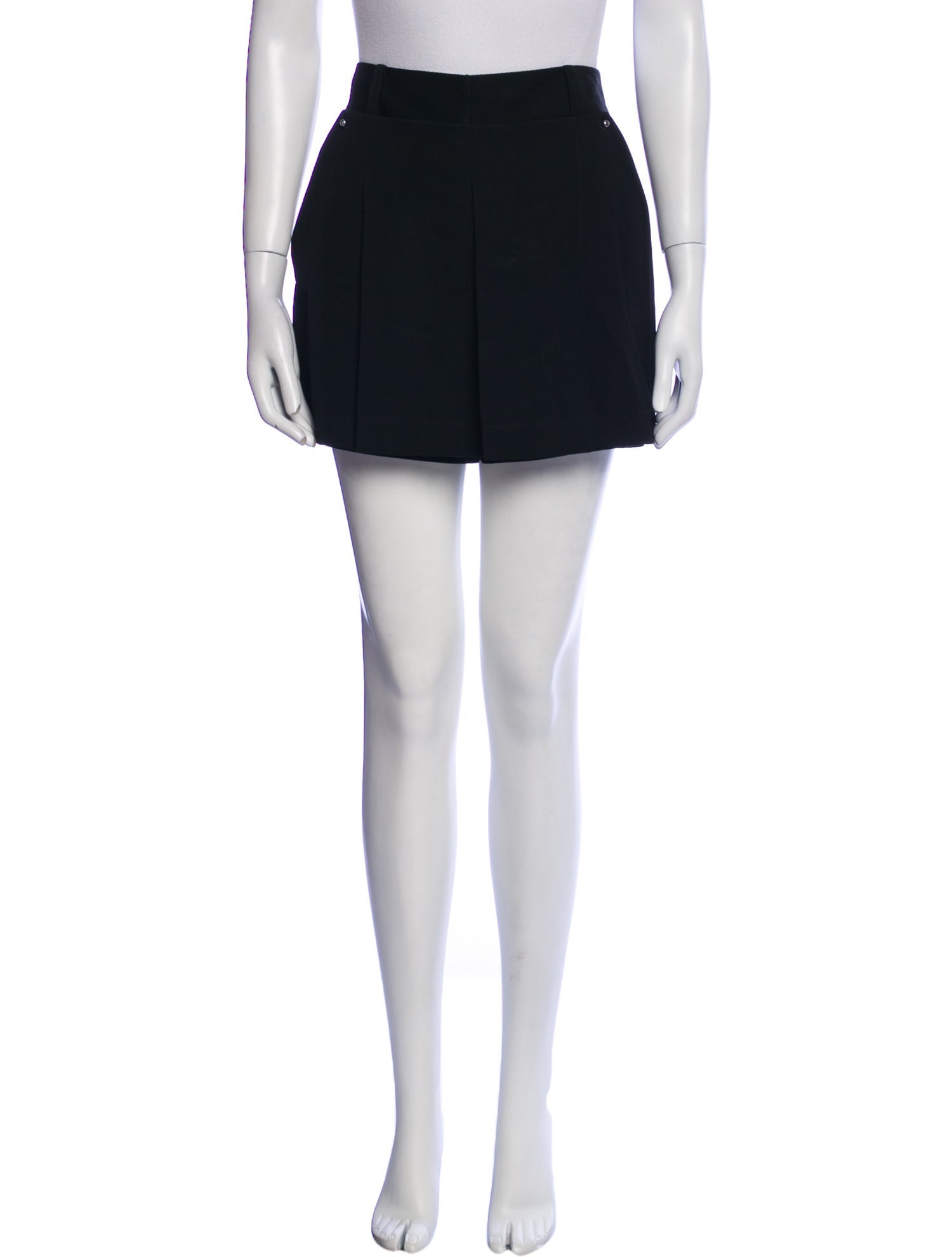 Alexander Wang Pleated Accents Mini Skirt