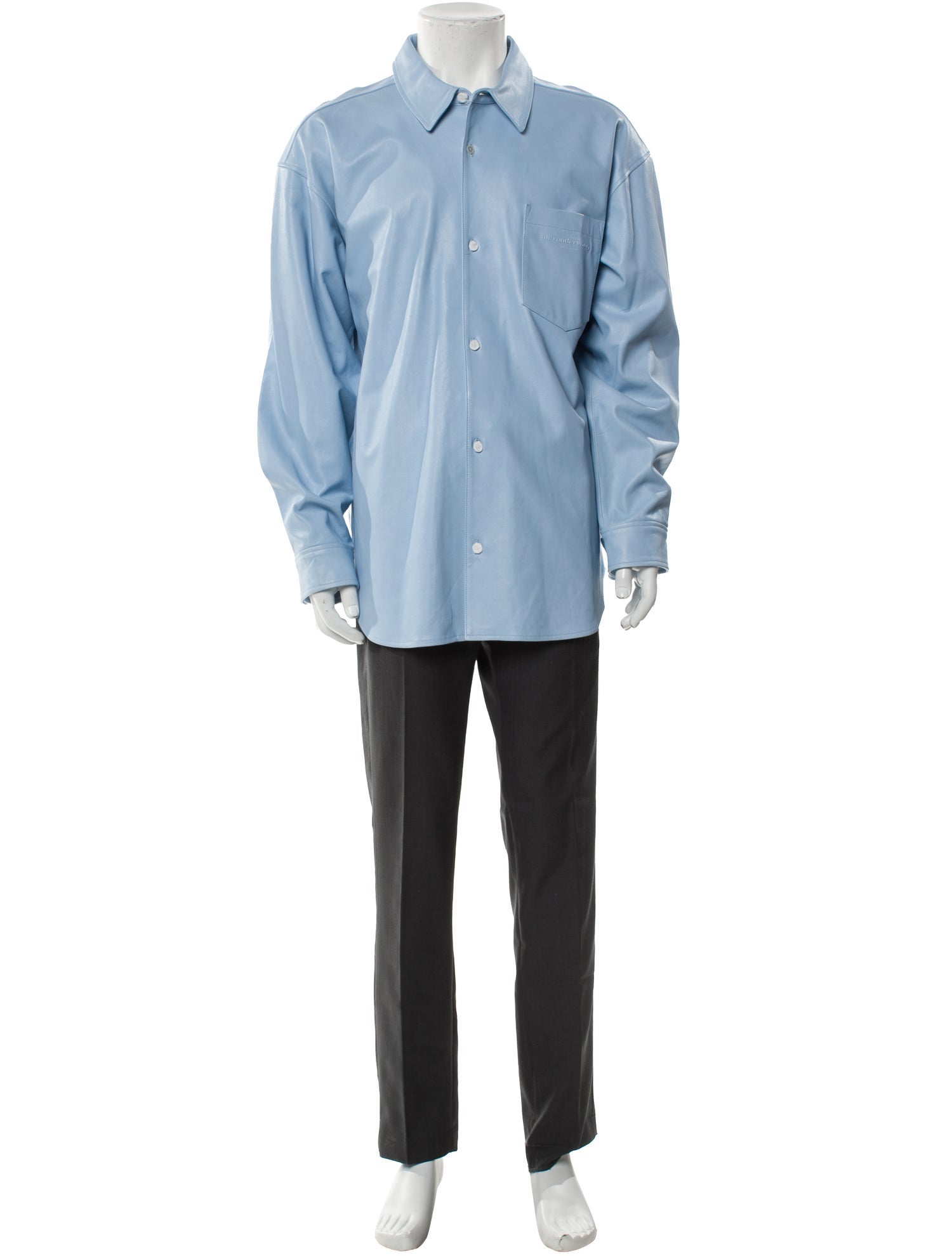 Alexander Wang Lambskin Long Sleeve Shirt w/ Tags