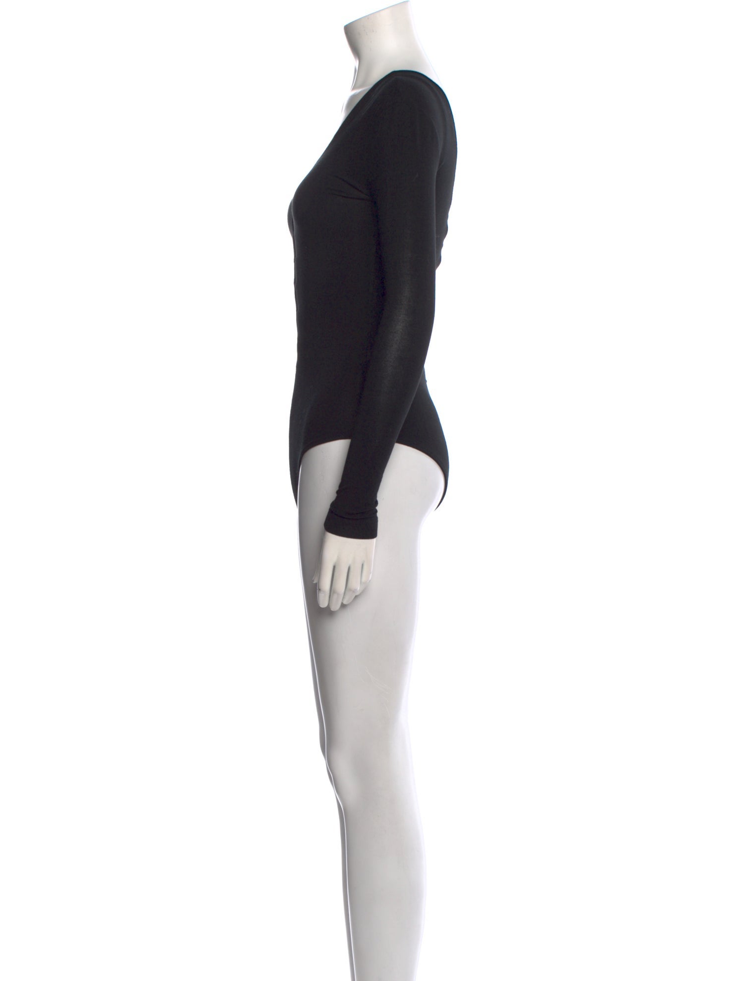 Alexander Wang V-Neck Long Sleeve Bodysuit