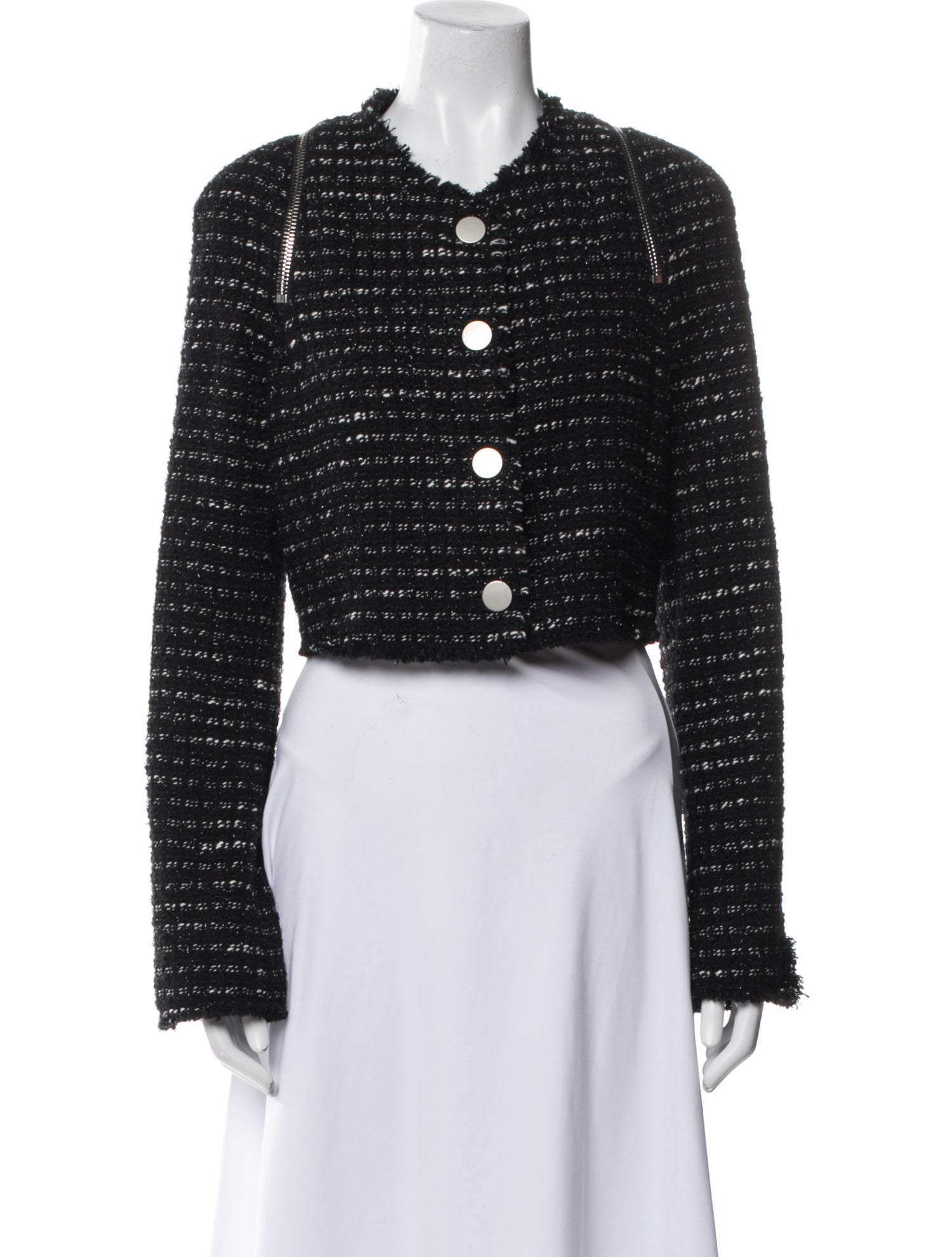 Alexander Wang Wool Polka Dot Print Evening Jacket