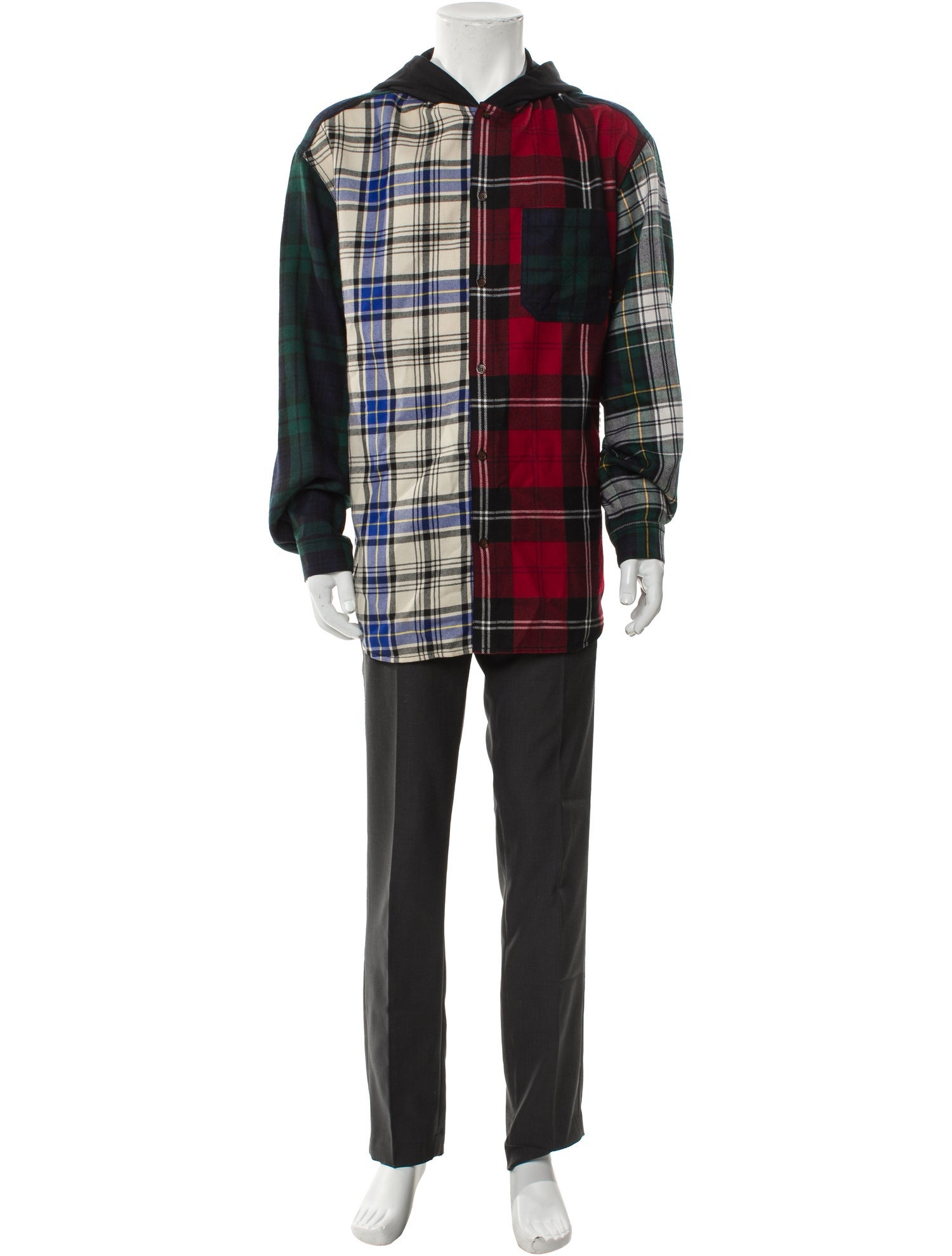 Alexander Wang Wool Plaid Print Sweatshirt