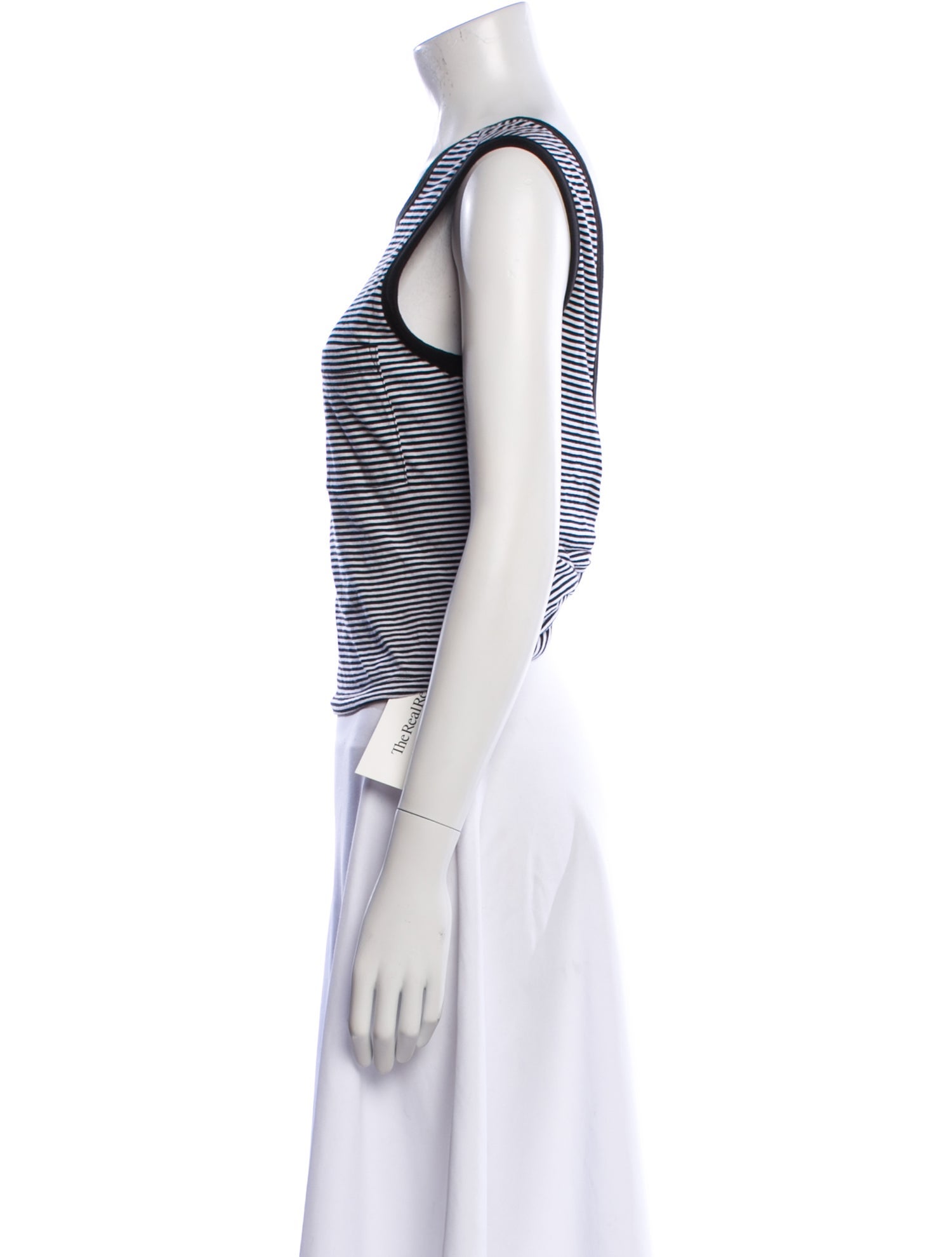 Alexander Wang Striped Scoop Neck Crop Top w/ Tags