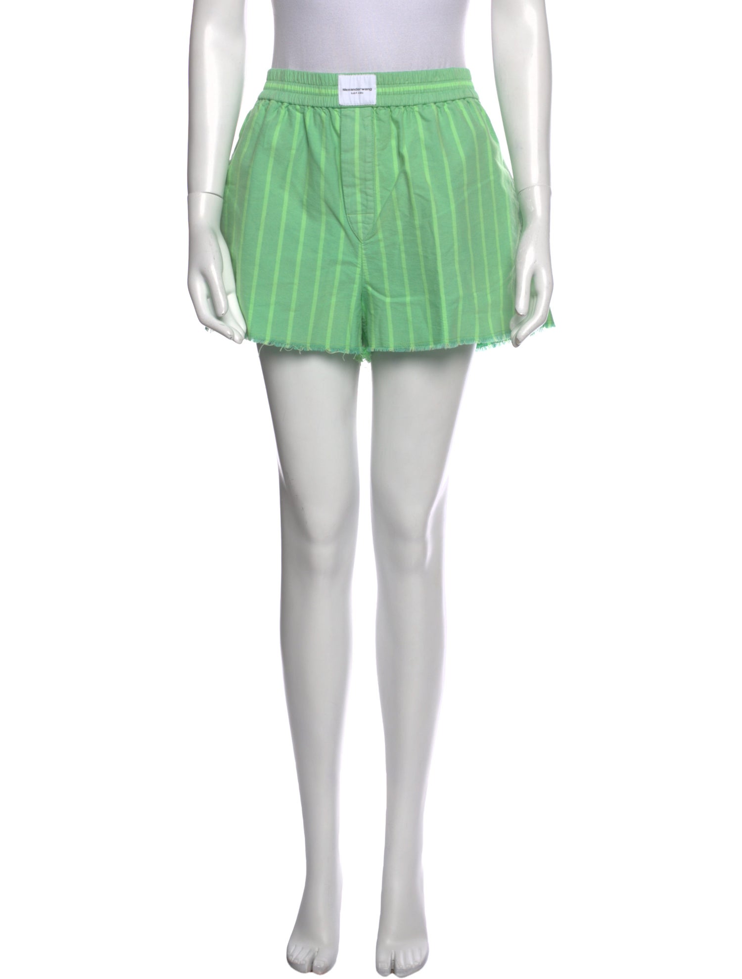 Alexanderwang.T Striped Mini Shorts