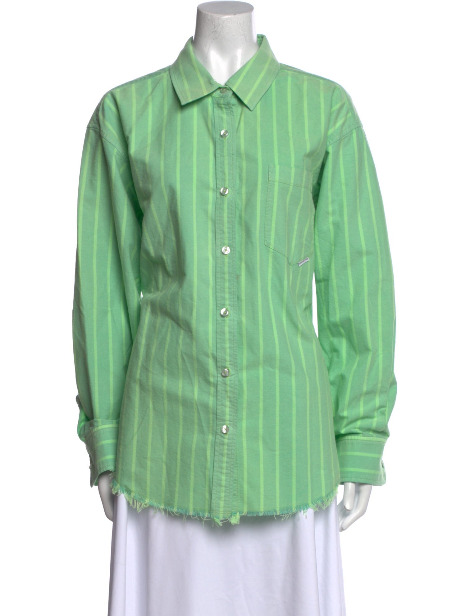 Alexander Wang Long Sleeve Button-Up Top