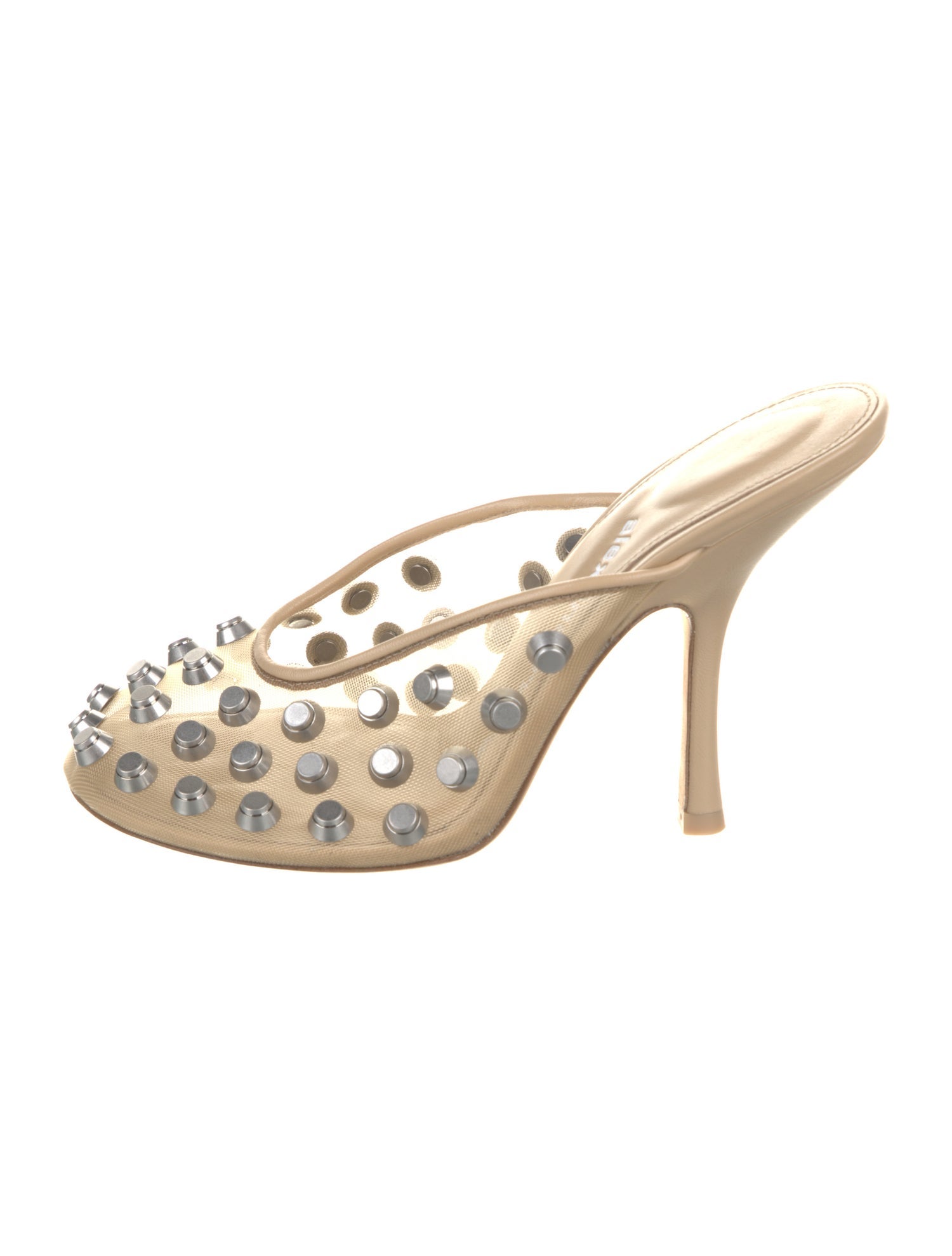 Alexander Wang Leather Studded Accents Mules