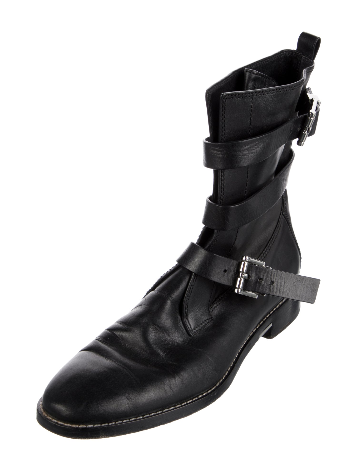Alexander Wang Leather Moto Boots