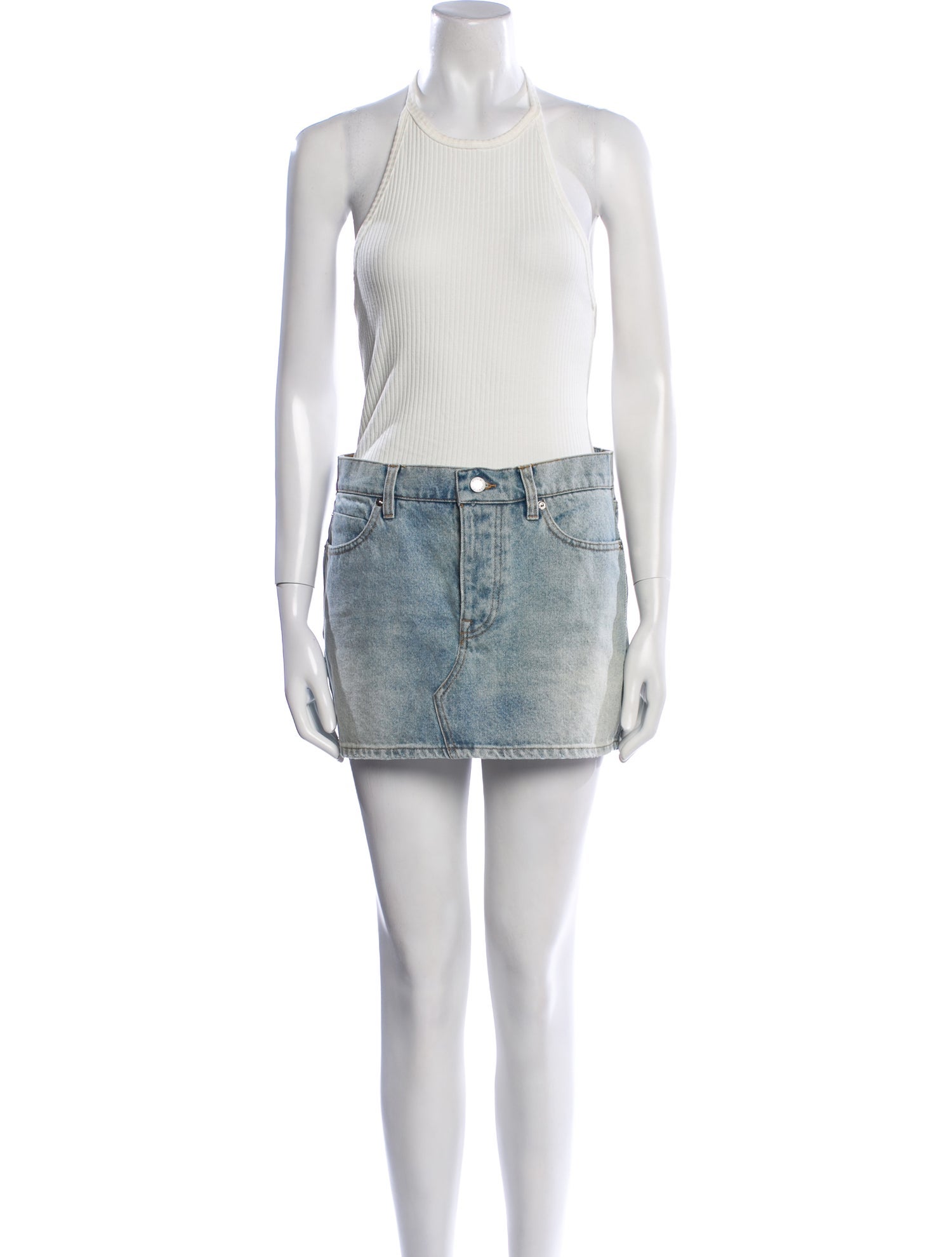 Alexander Wang Crew Neck Mini Dress