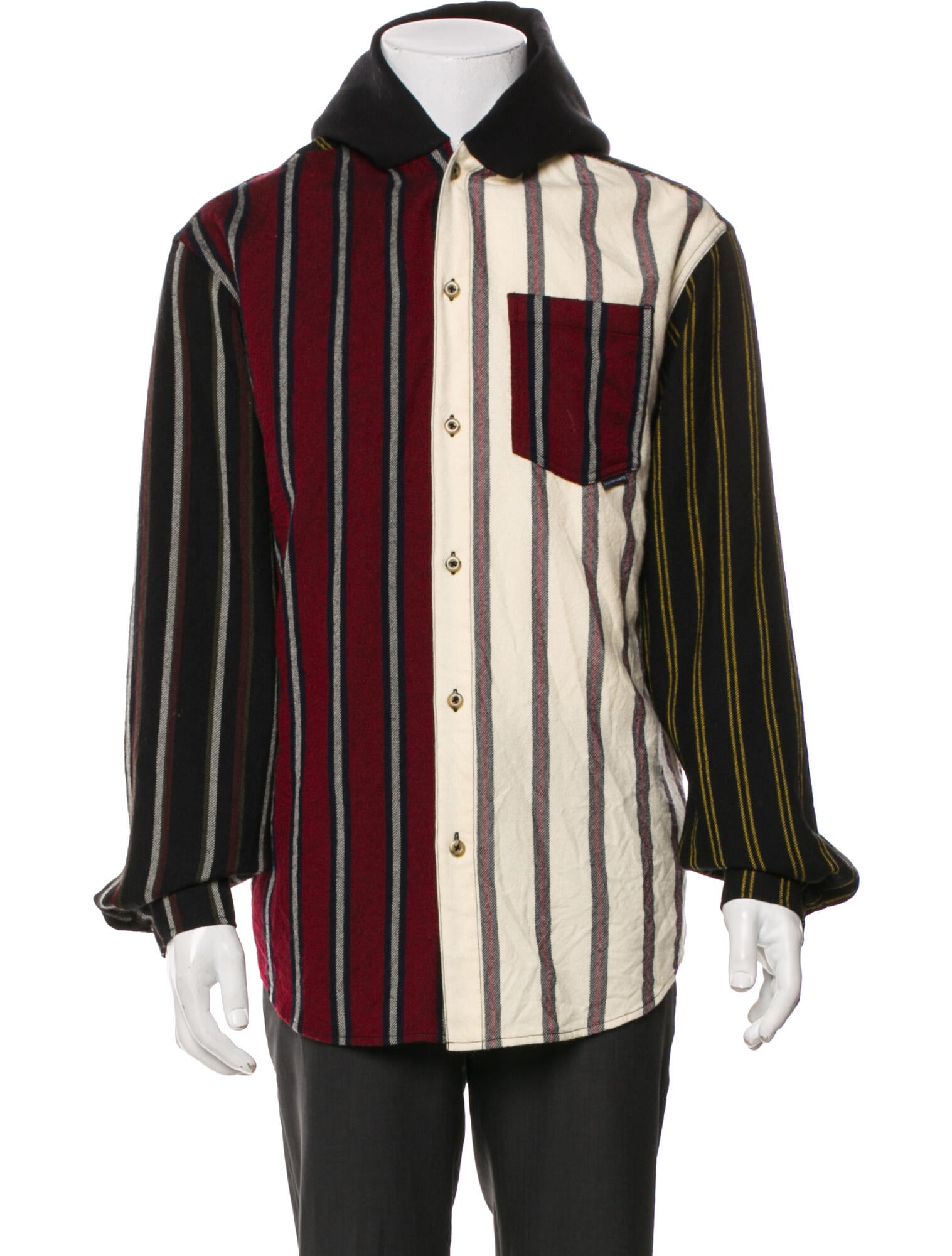 Alexander Wang Virgin Wool Striped Windbreaker