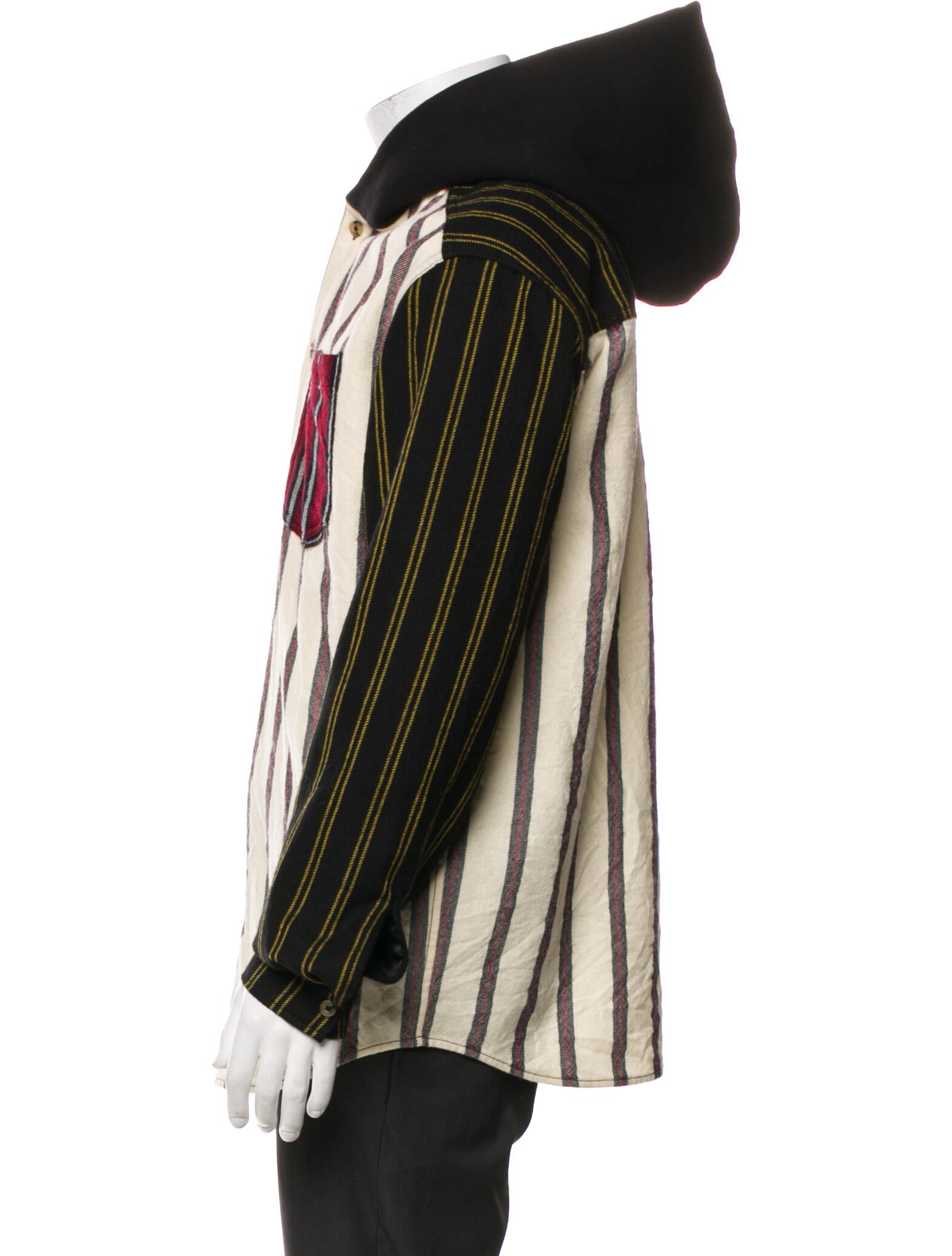 Alexander Wang Virgin Wool Striped Windbreaker