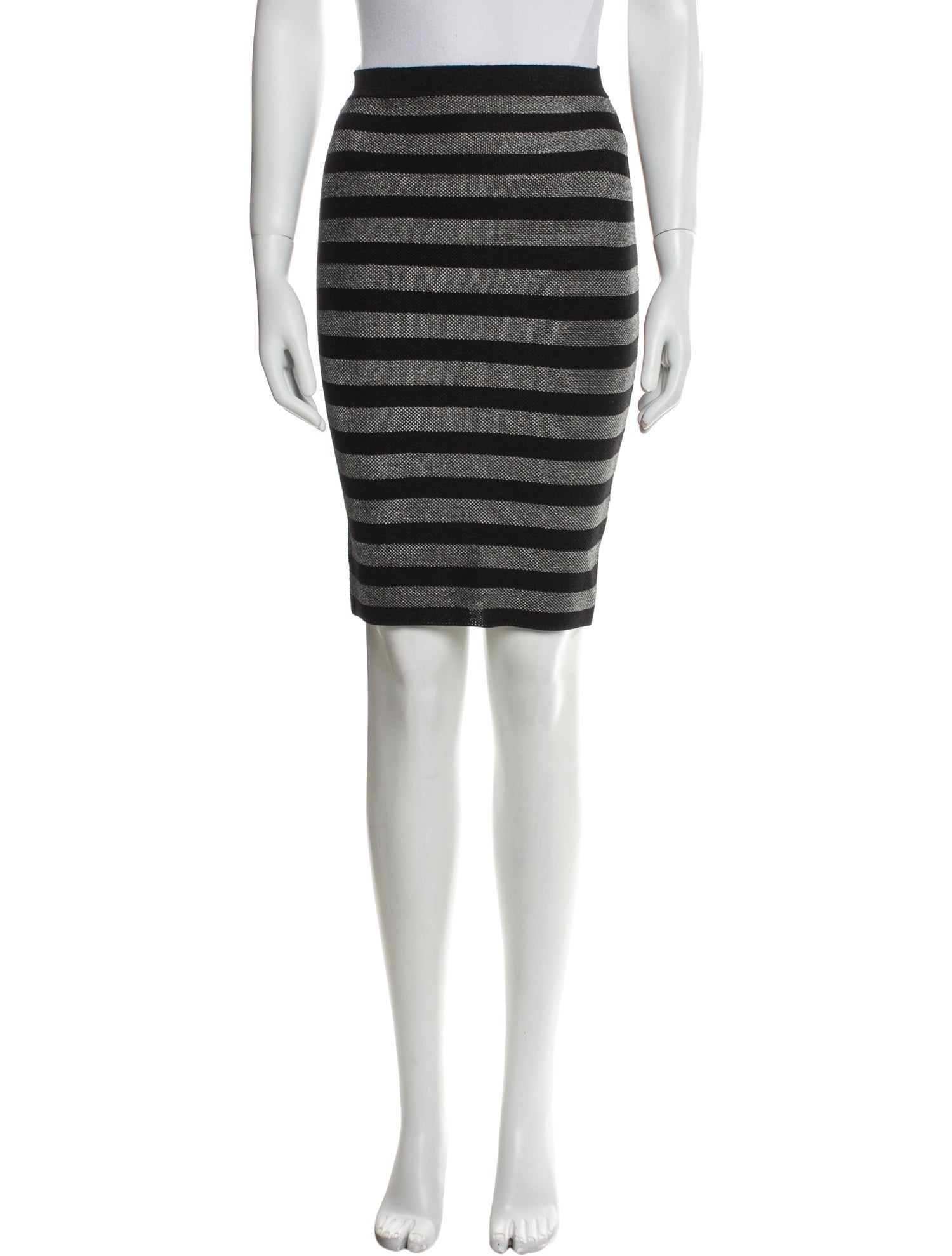 Alexander Wang Striped Knee-Length Skirt