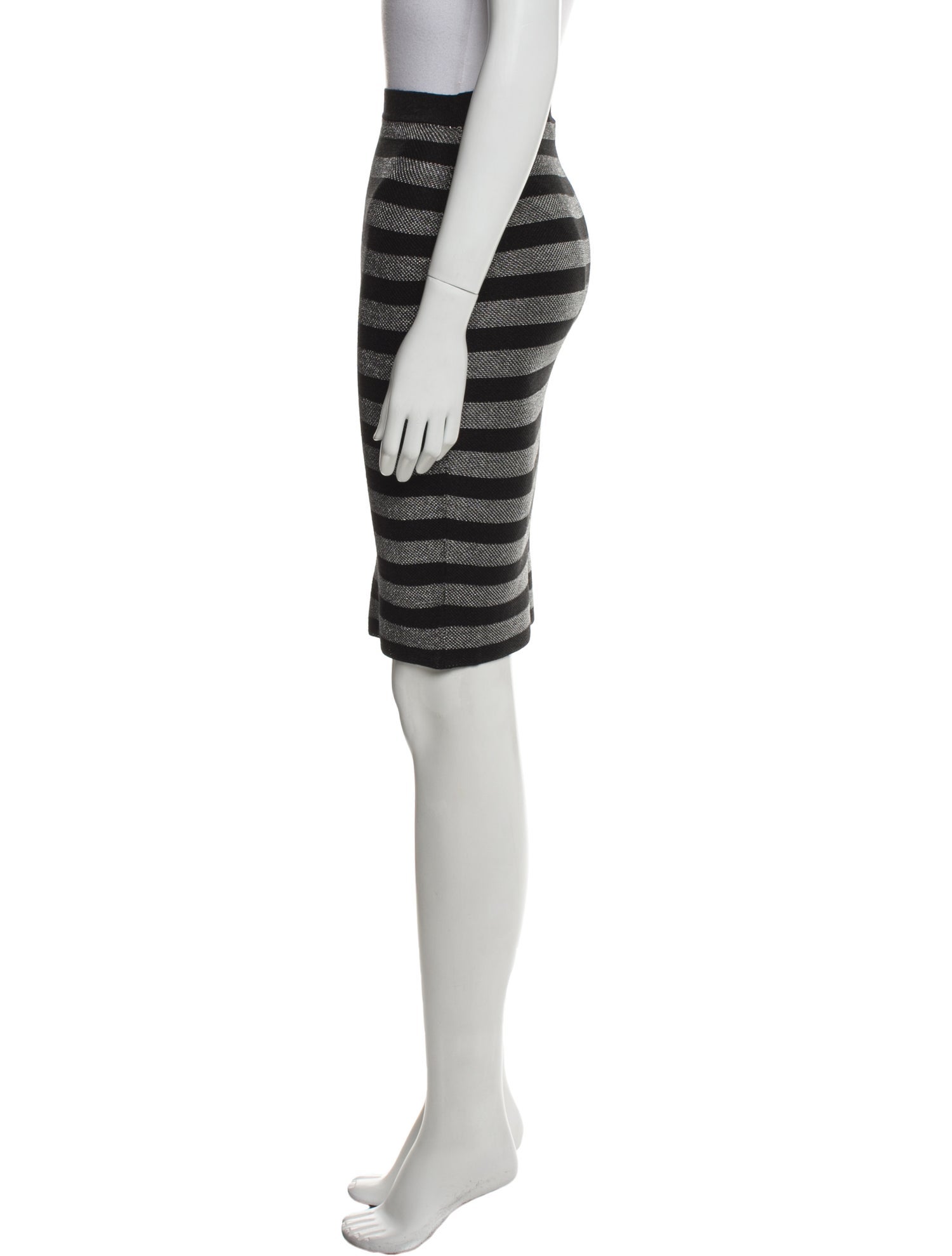 Alexander Wang Striped Knee-Length Skirt