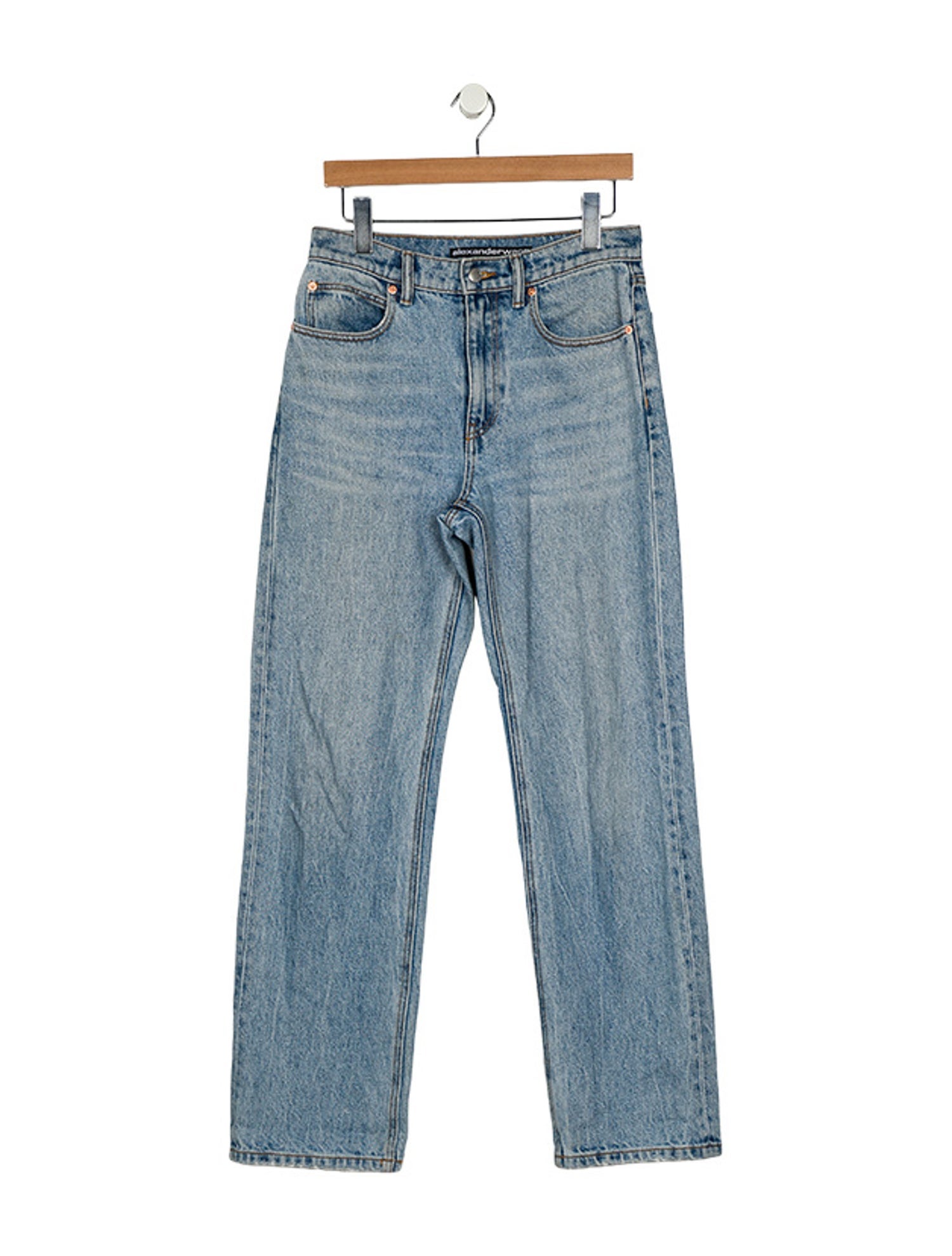 Alexander Wang High-Rise Straight Leg Jeans