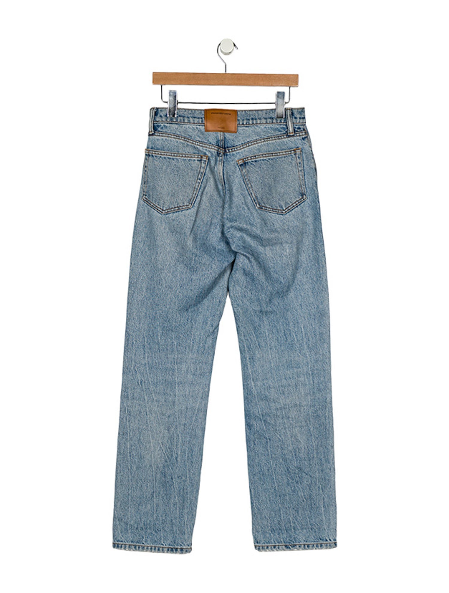 Alexander Wang High-Rise Straight Leg Jeans