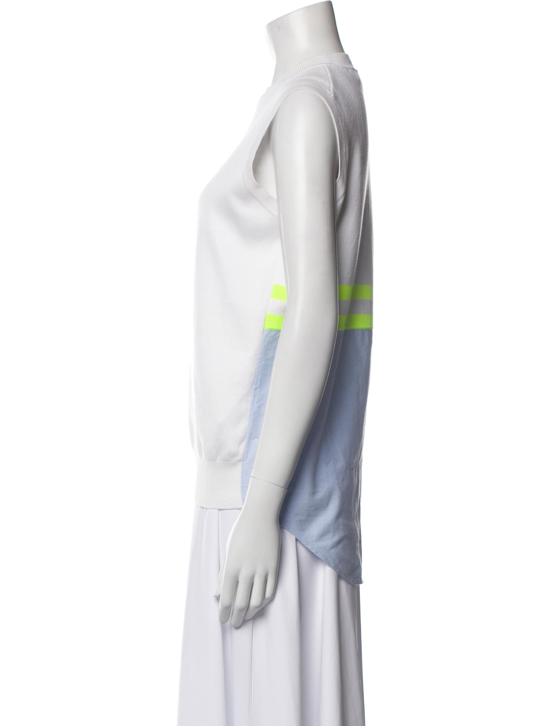 Alexander Wang Crew Neck Sleeveless Top