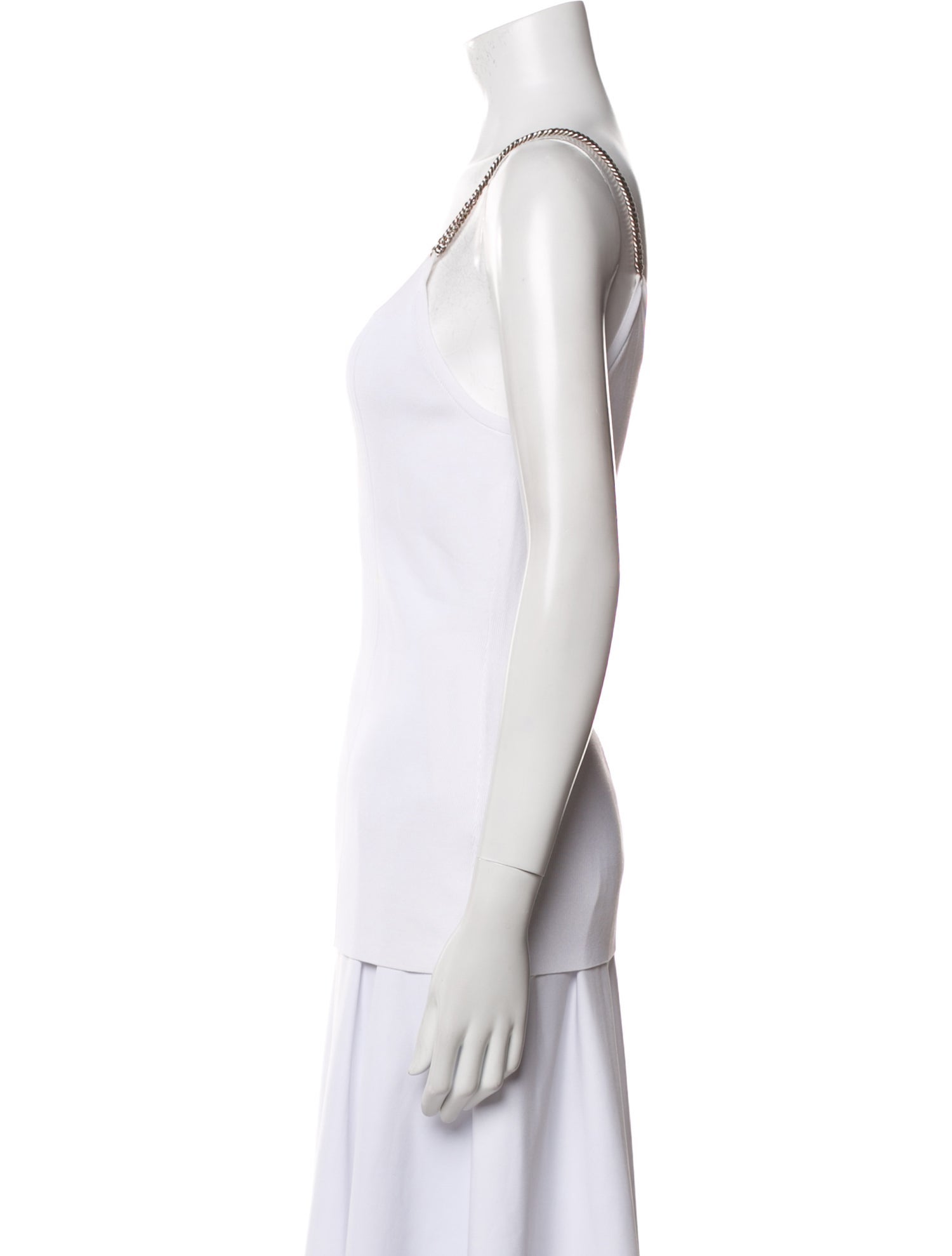 Alexander Wang Square Neckline Sleeveless Top