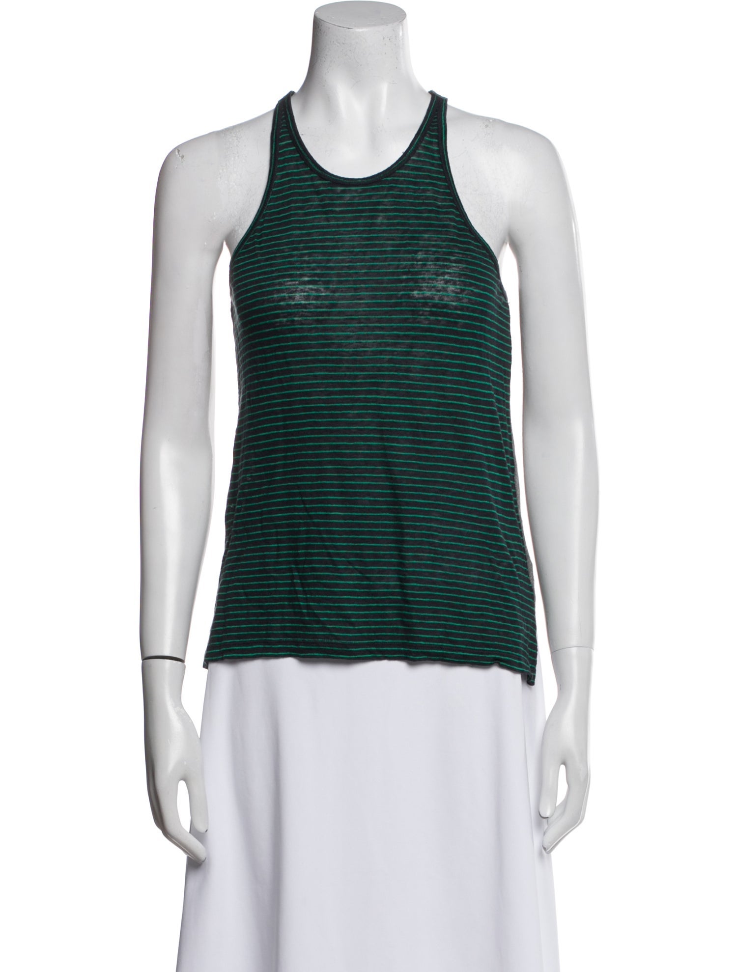 Alexander Wang Linen Striped Top