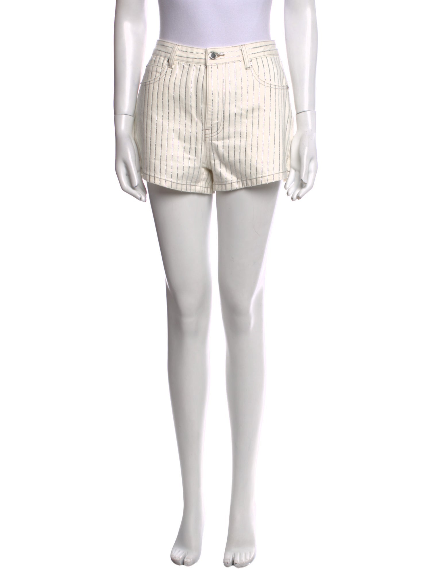 Alexander Wang Striped Mini Shorts