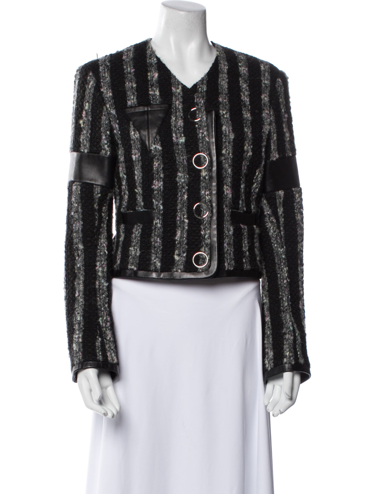 Alexander Wang Wool Tweed Pattern Evening Jacket