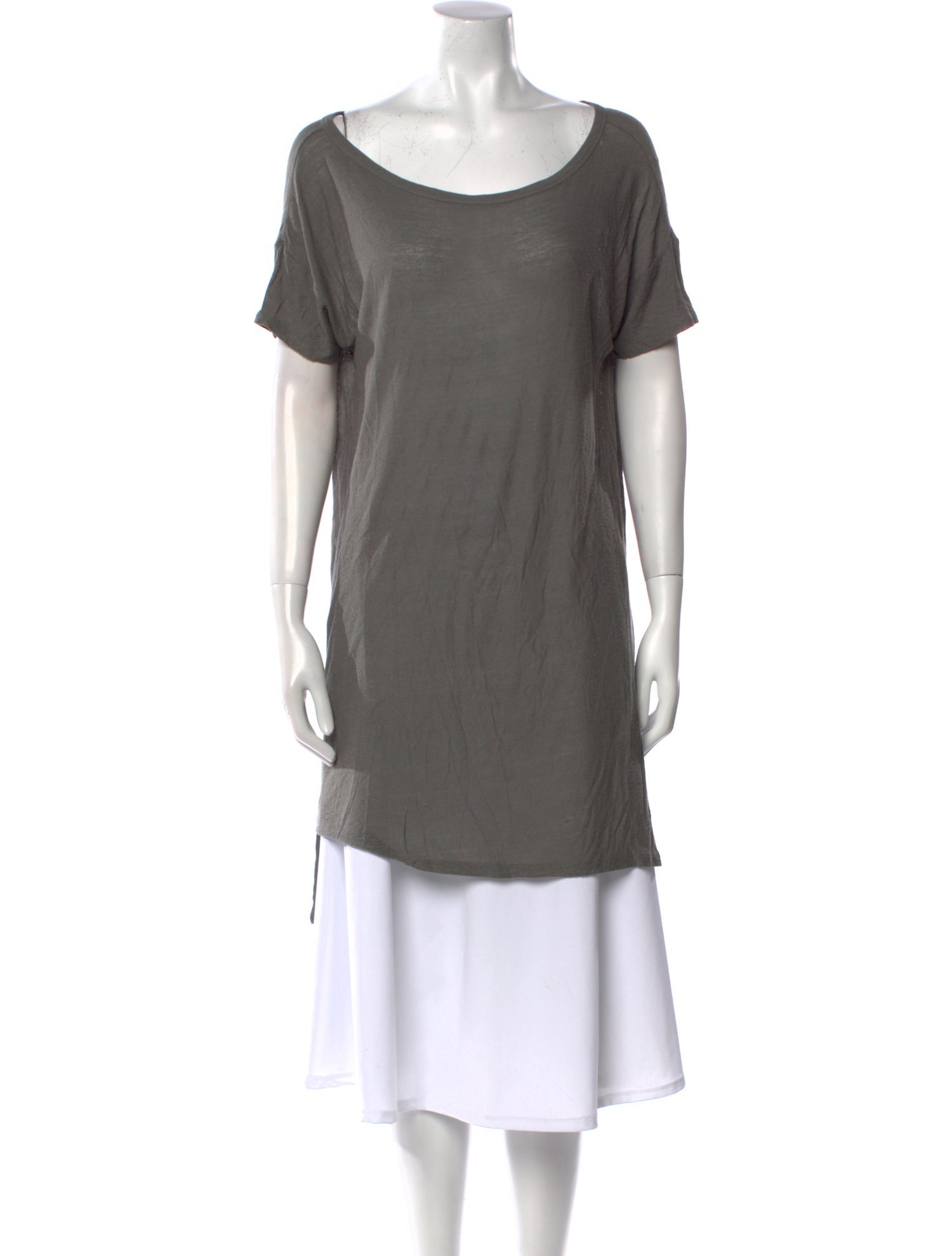 Alexander Wang Scoop Neck Short Sleeve Tunic