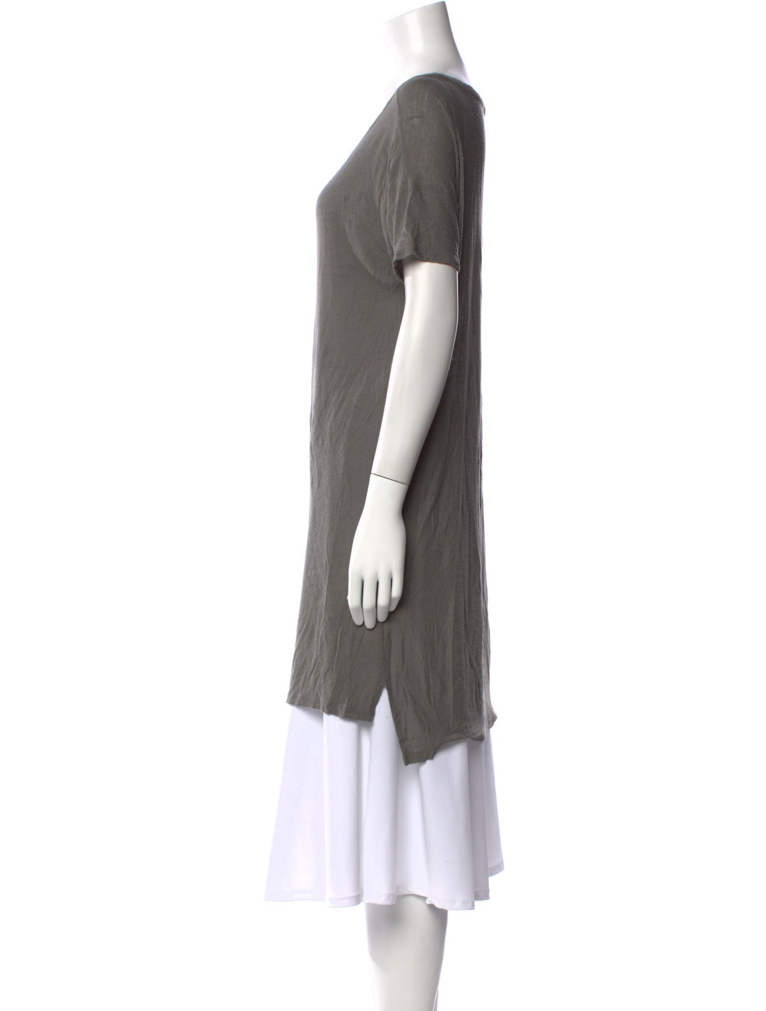 Alexander Wang Scoop Neck Short Sleeve Tunic